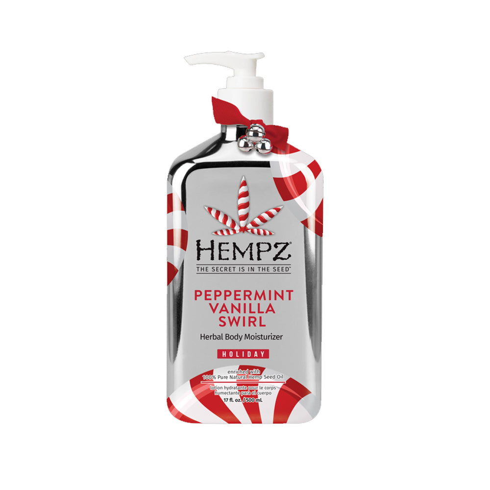 Hempz Holiday Herbal Body Moisturizer Peppermint Vanilla 500ml