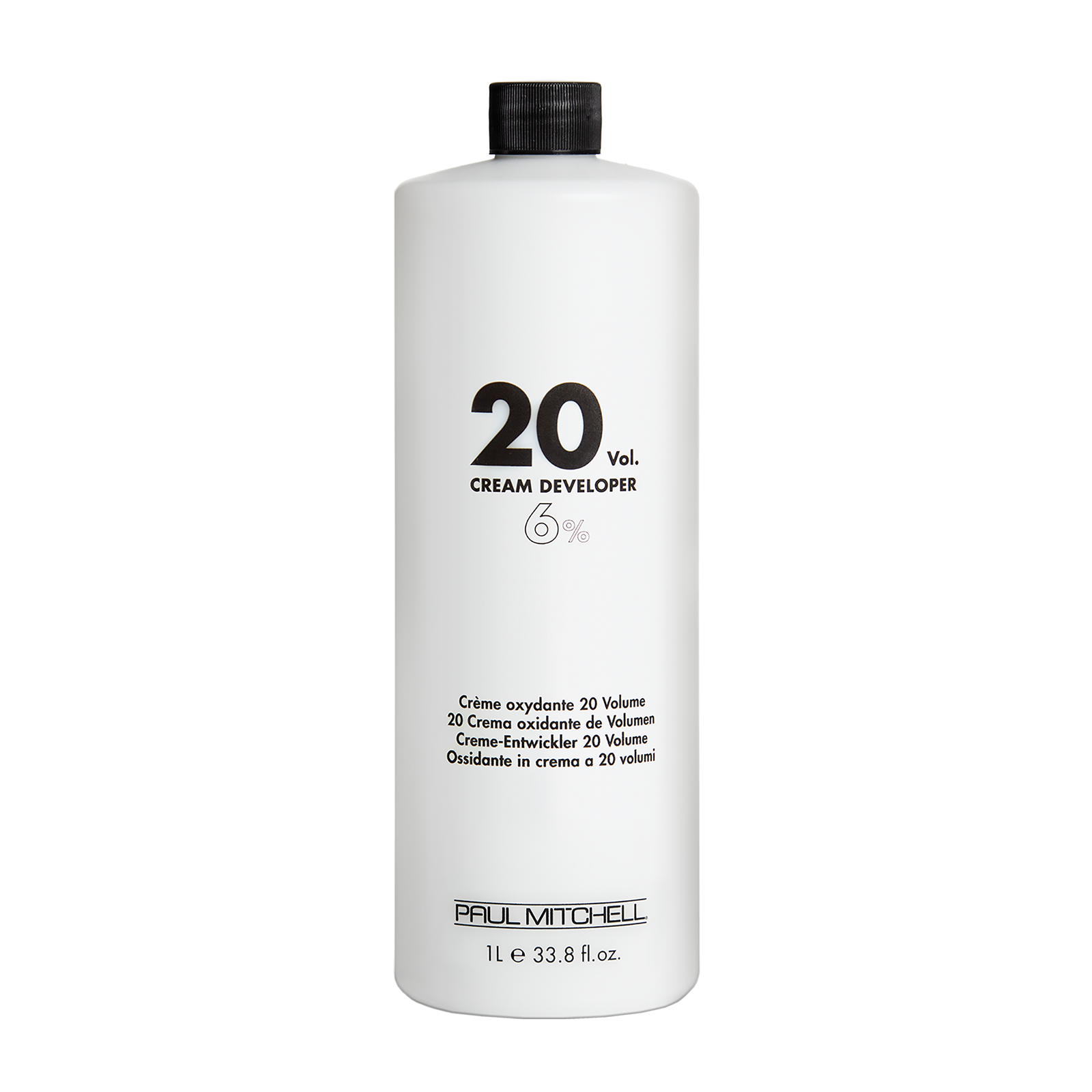 Paul Mitchell Cream Developer 33.8 fl  oz Volume 20 bottle for use with The Color permanent hair dye