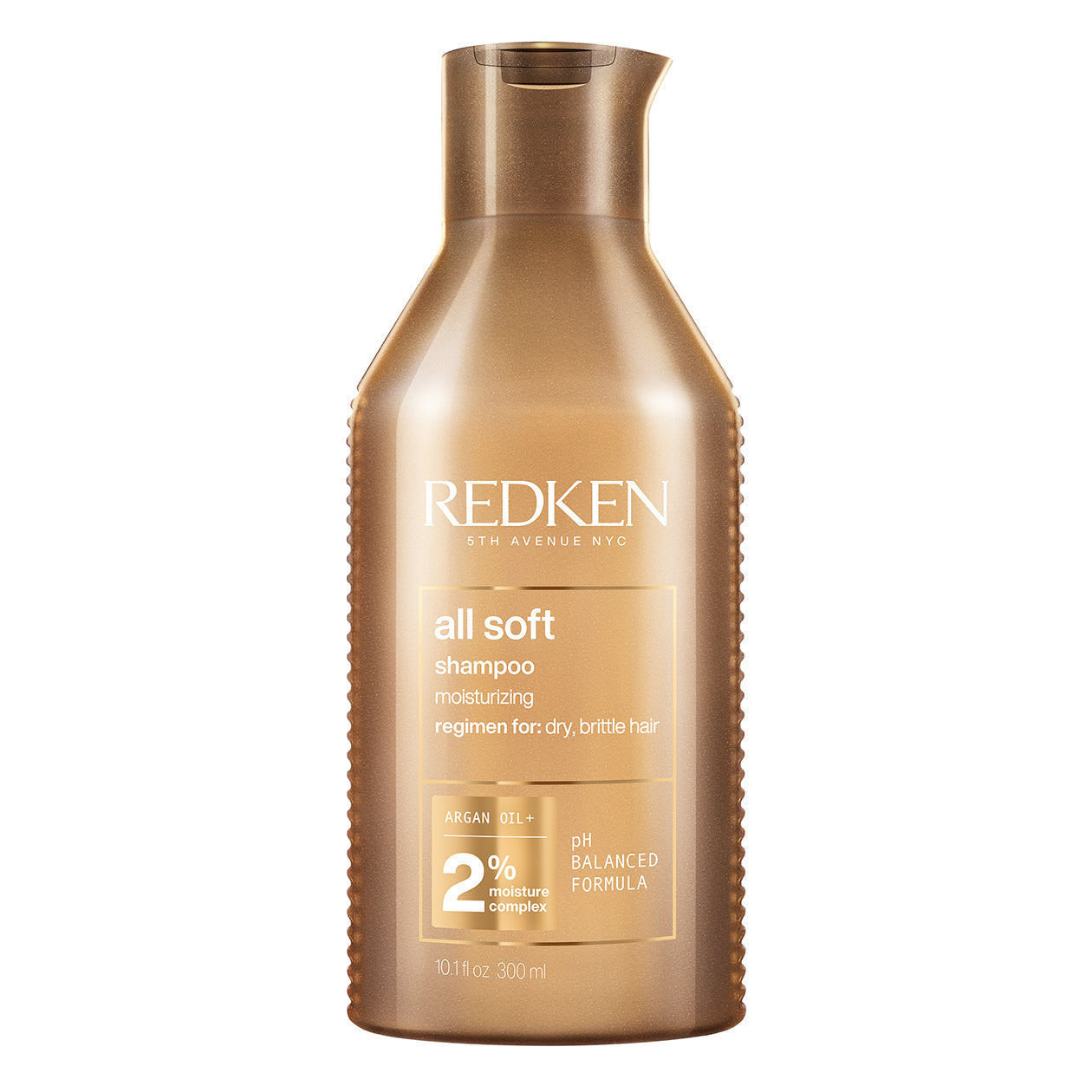 Redken All Soft Shampoo 10.1oz / 300ml - Redken Hair Products for Instant Hair Moisturizes, Add & Silkness, Leaves Hair Soft and Manageable
