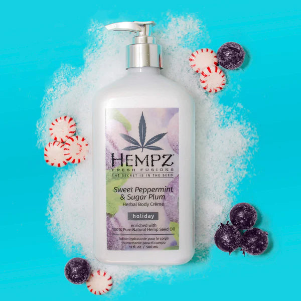 Hempz Holiday Sweet Peppermint and Sugar Plum Body Moisturizier Herbal 500ml