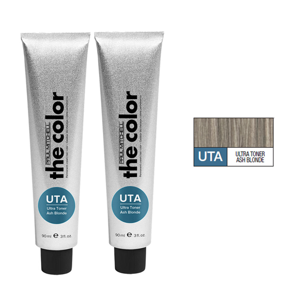 Paul Mitchell Ash Gray Blue Duo Set Permanent Hair Color Cream 3oz ultra toner ash blonde