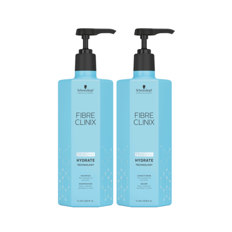 Rise Læne medlem Schwarzkopf Fibre Clinix Hydrate Shampoo & Conditioner 1L Set