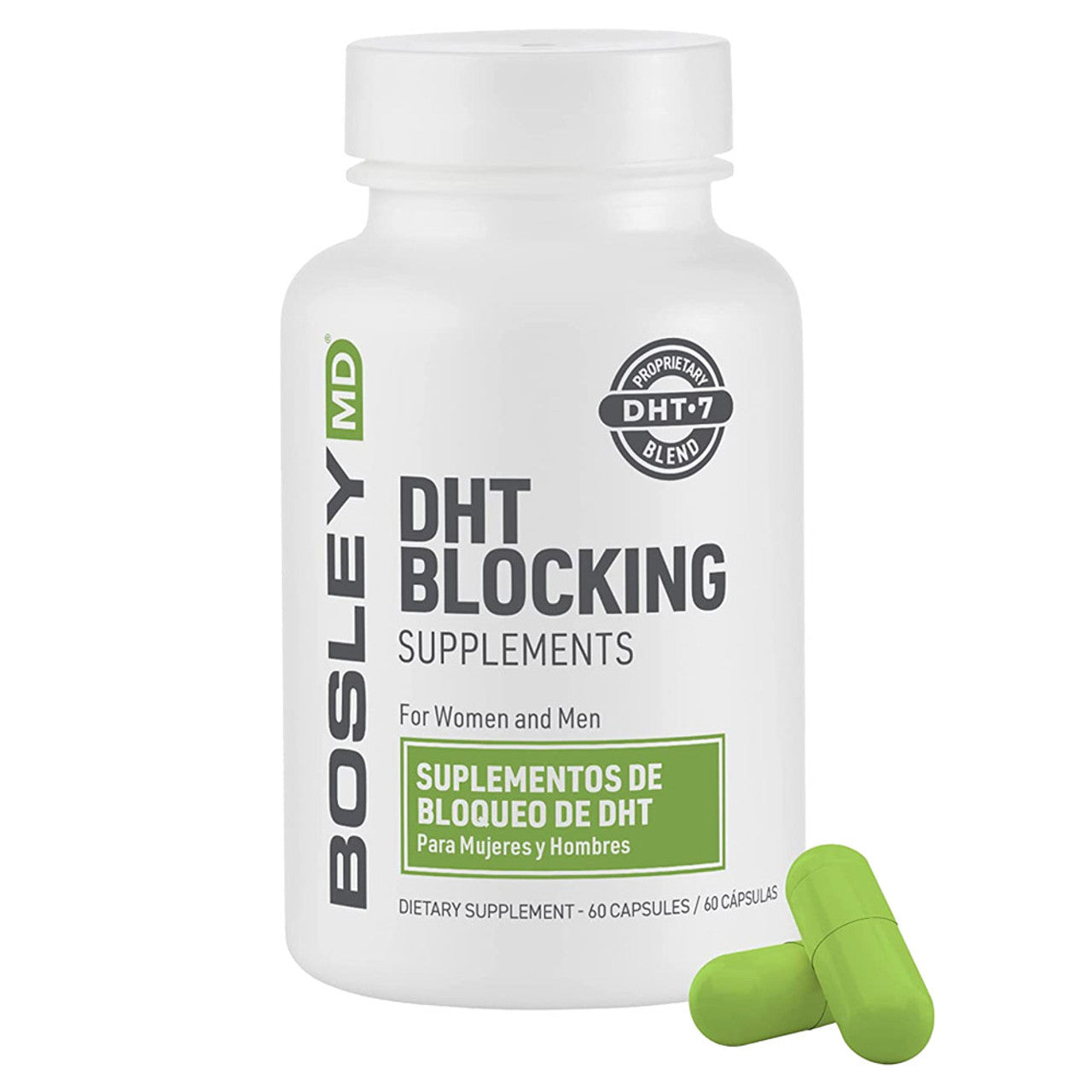 Bosley DHT Blocking Supplements 60capsules for Women and Men
