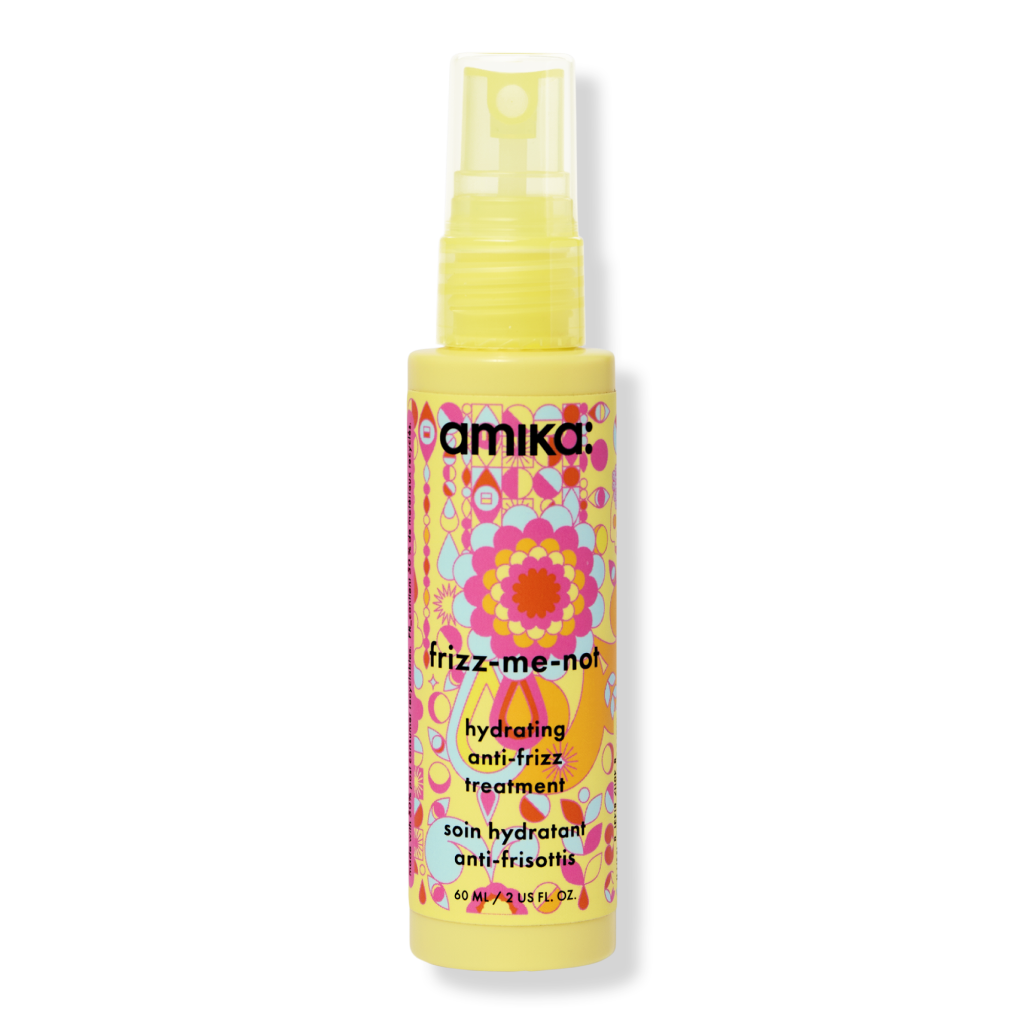 amika Frizz-Me-Not Hydrating Anti-Frizz Treatment 2.0 oz travel spray bottle