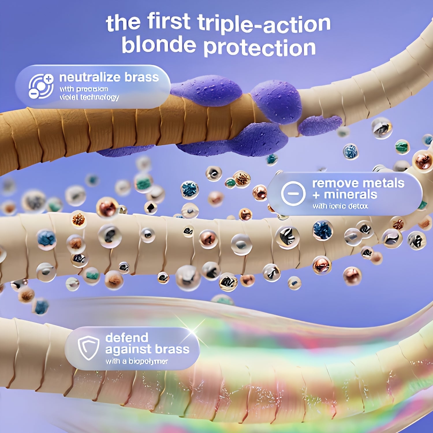 K18 TripleBright Oxidation Defense Purple Shampoo Foam triple action