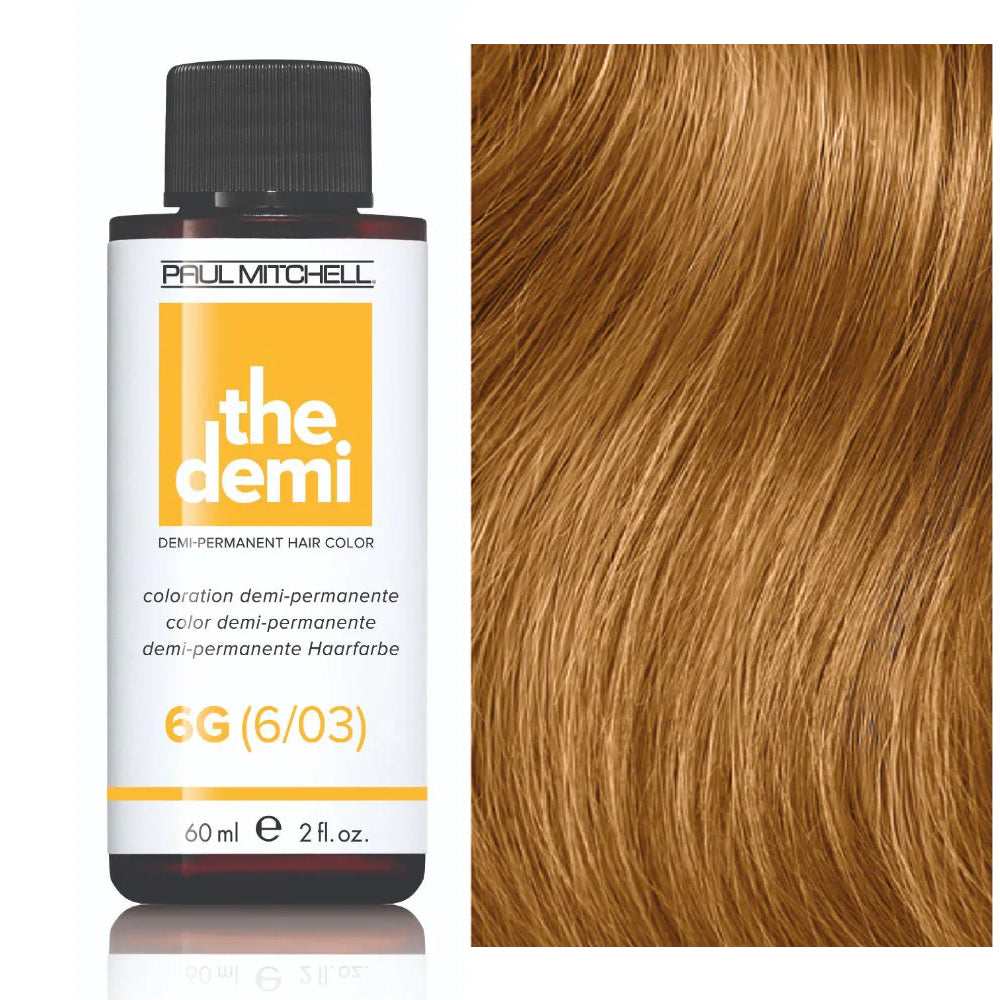 Paul Mitchell The Demi Gold Tone Semi-Permanent Hair Color 2oz  6G