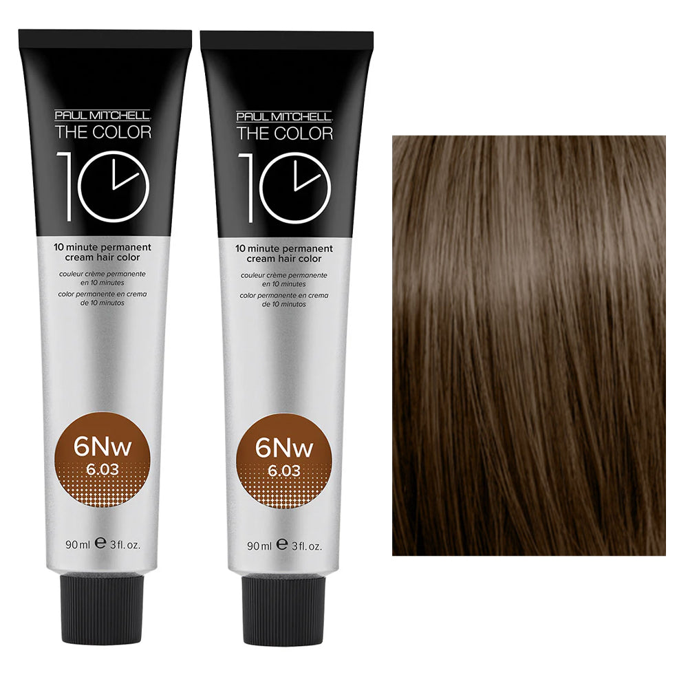 The Color 10 minutes Permanent Cream Hair Color natural warm tone  6nw duo set