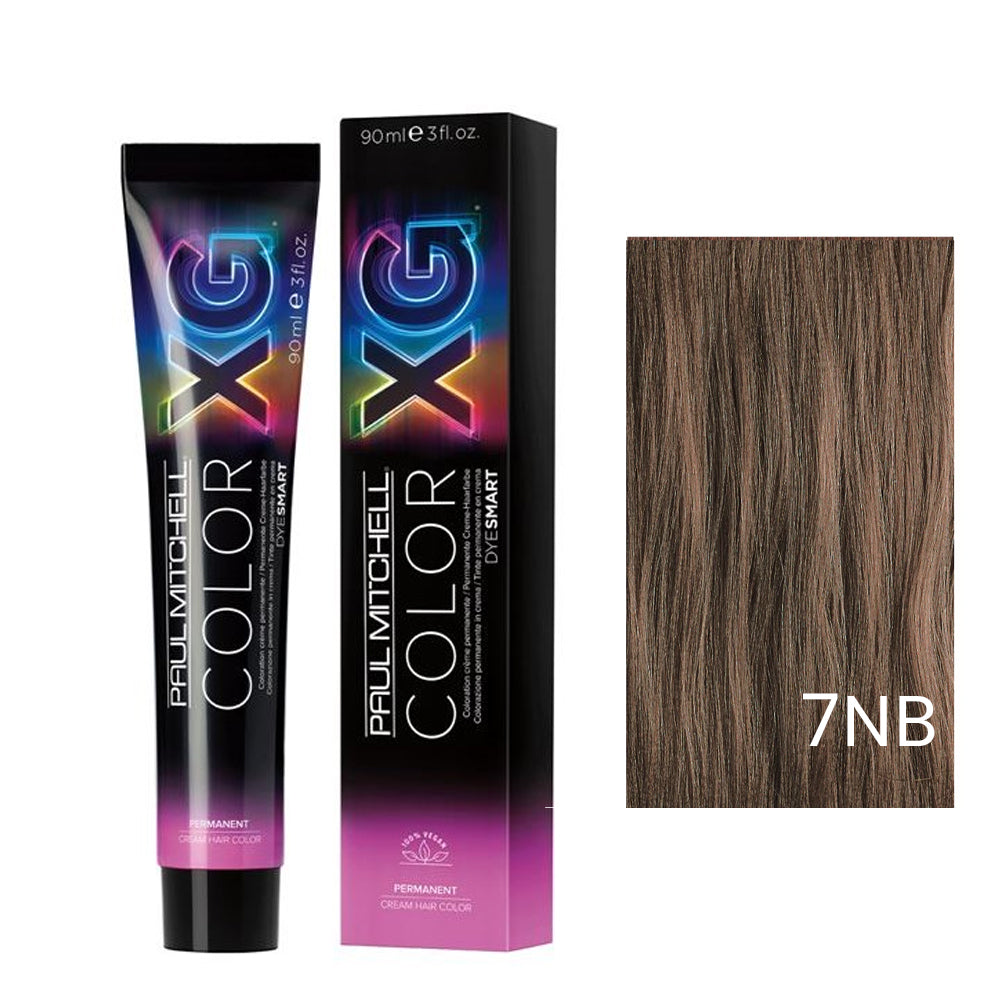 Paul Mitchell The Color XG Professional Permanent Hair Color 7NB Medium Natural Brown Blonde