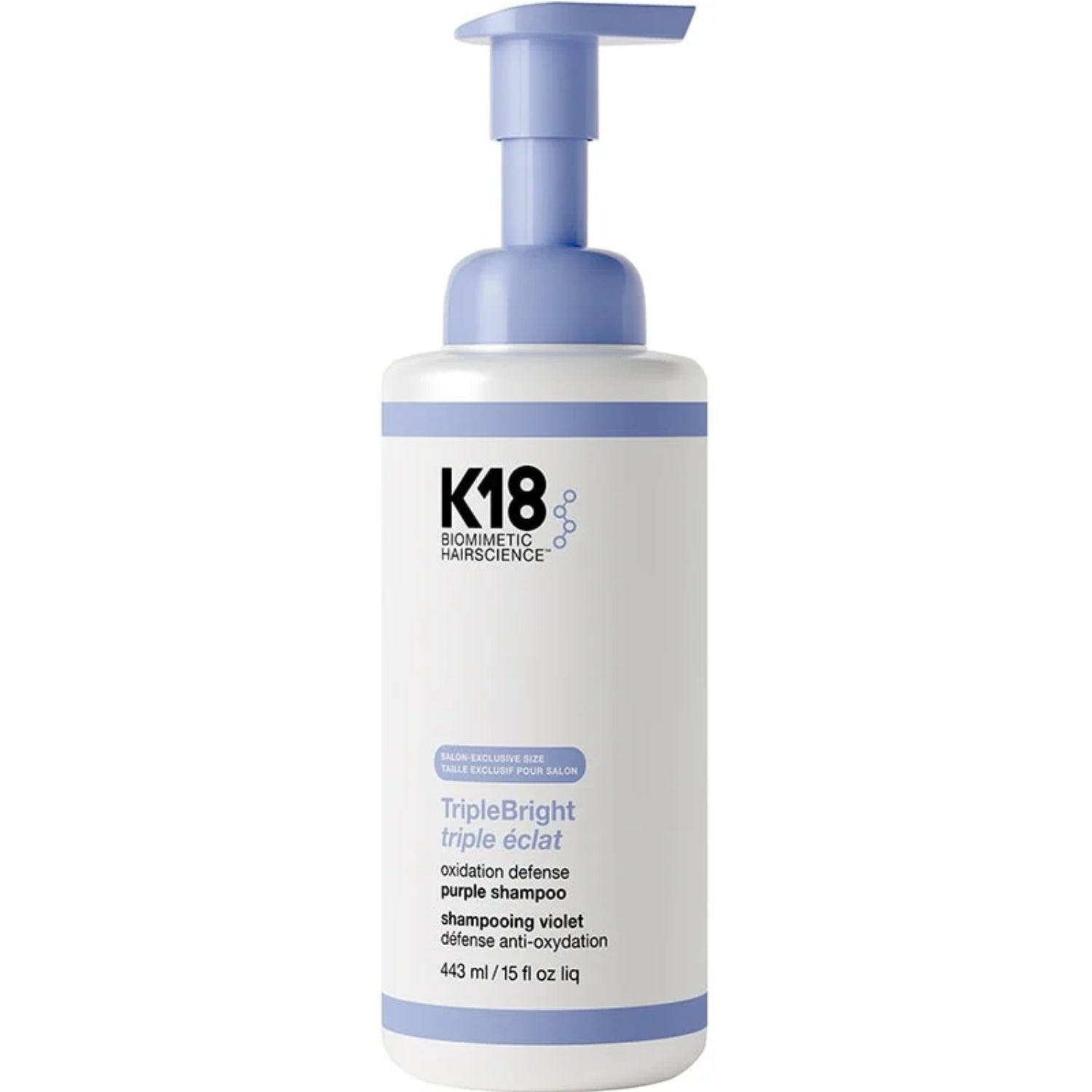 K18 TripleBright Oxidation Defense Purple Shampoo Foam 15oz / 443ml