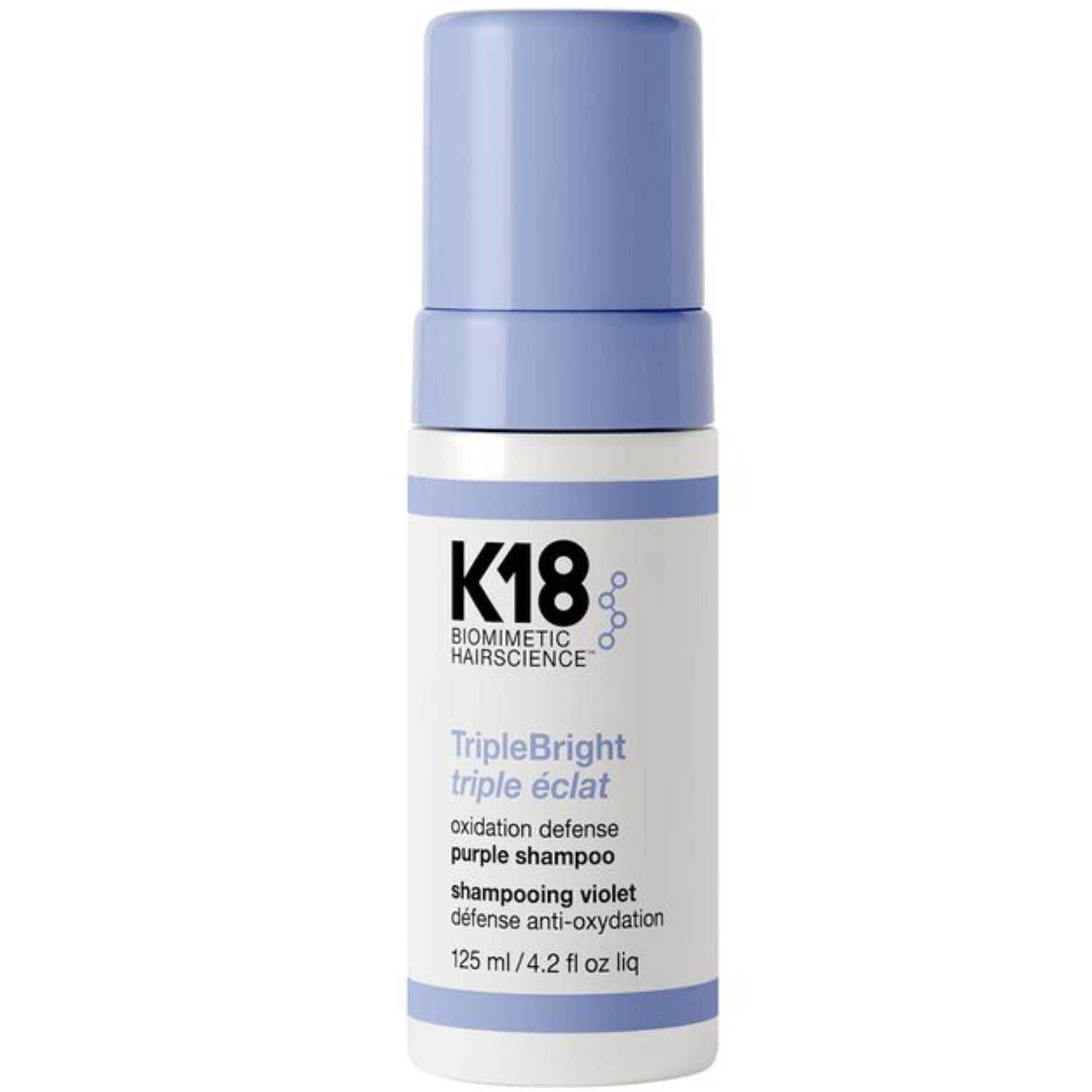 K18 TripleBright Oxidation Defense Purple Shampoo Foam 4.2oz / 125ml