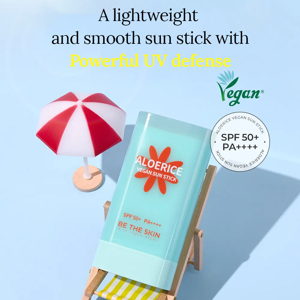 Non-sticky sunscreen stick with refreshing finish