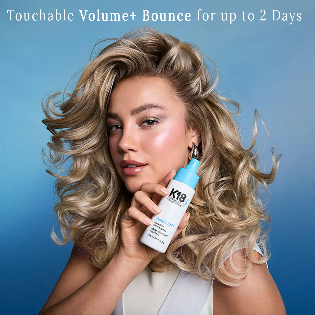 K18 AstroLift Reparative Volume Spray result