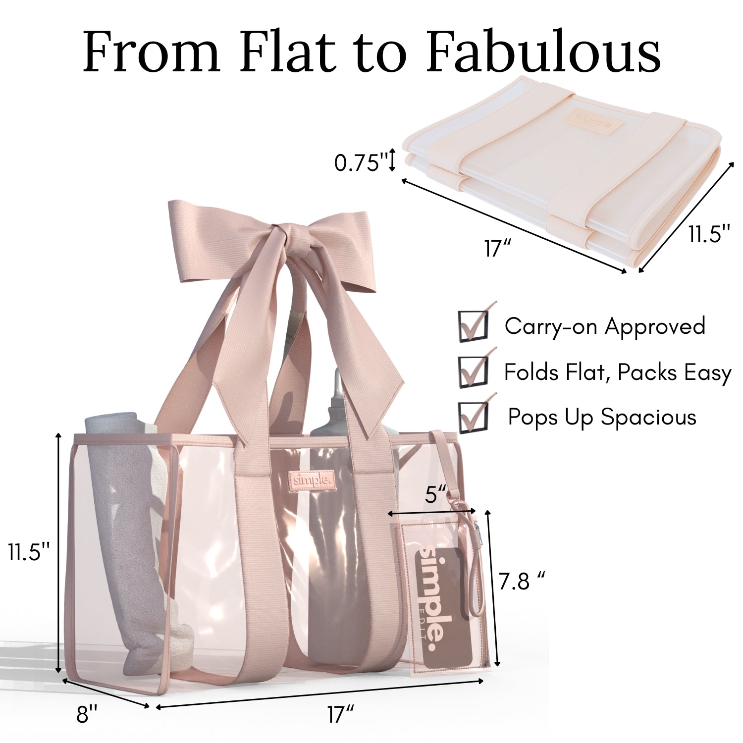 BowMe Tote – Transparent Jelly Tote Bag | Water-Resistant, Sandproof, Lightweight Carryall for Beach, Pool & Travel