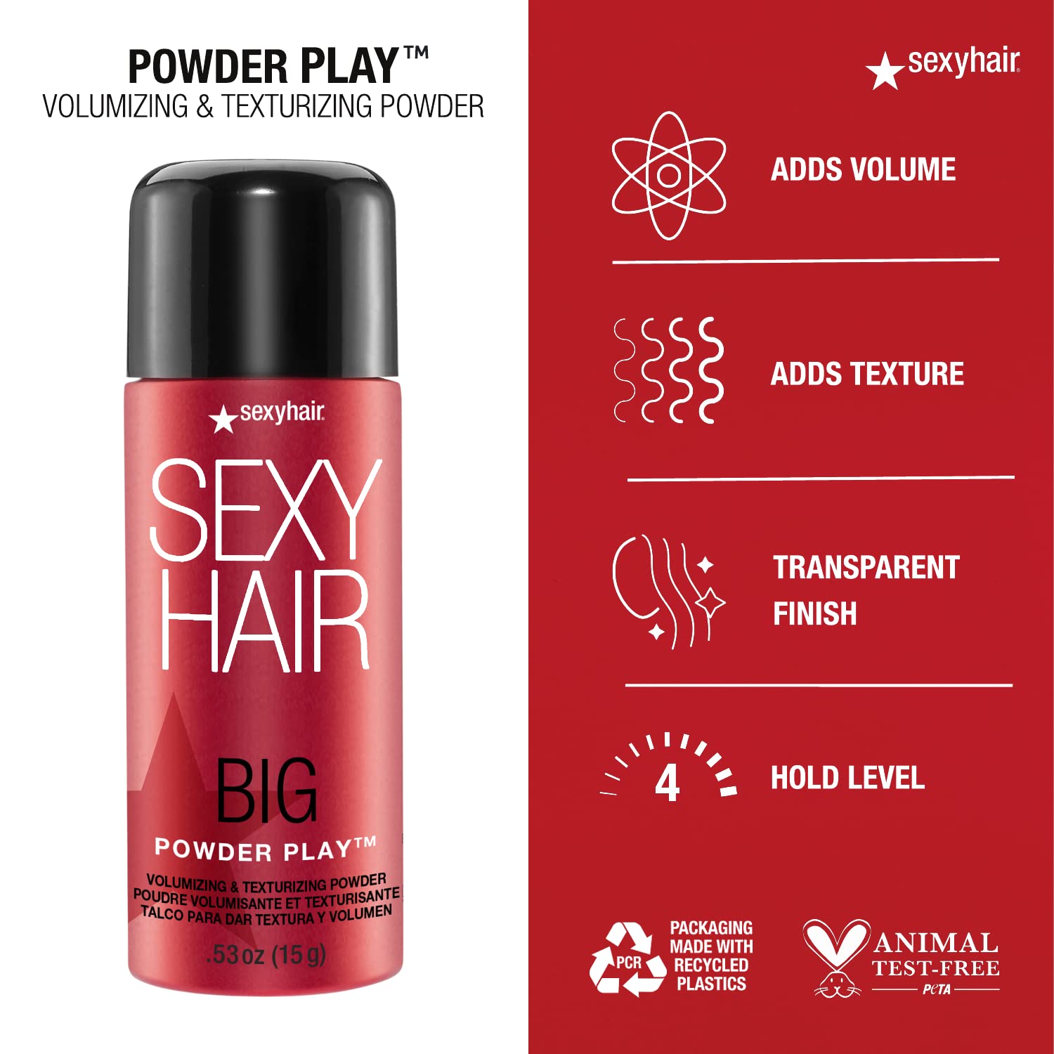Big Sexy Hair Powder Play Volumizing & Texturizing Powder Key features
