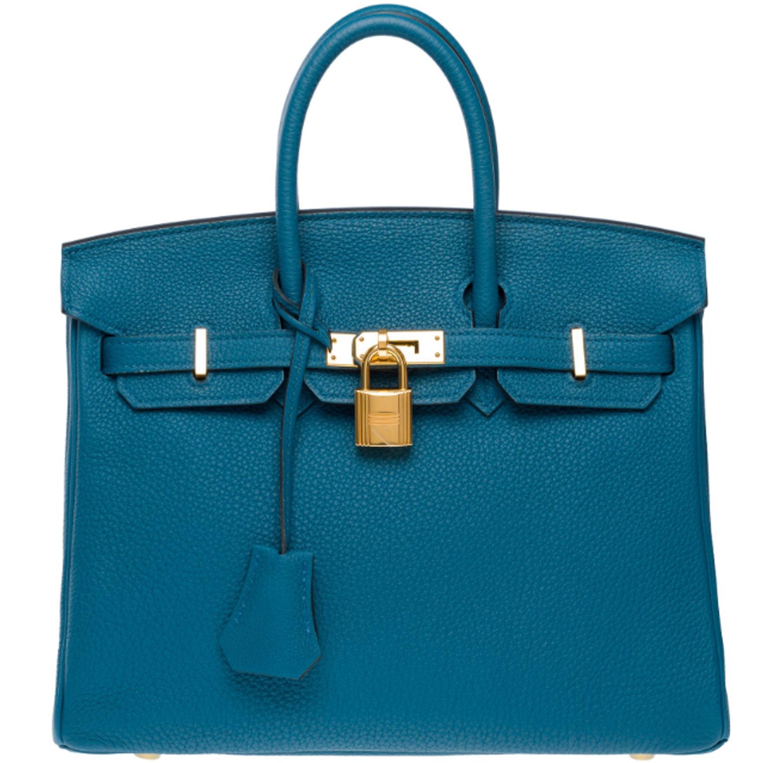 Birkin30 togo blue jean bag