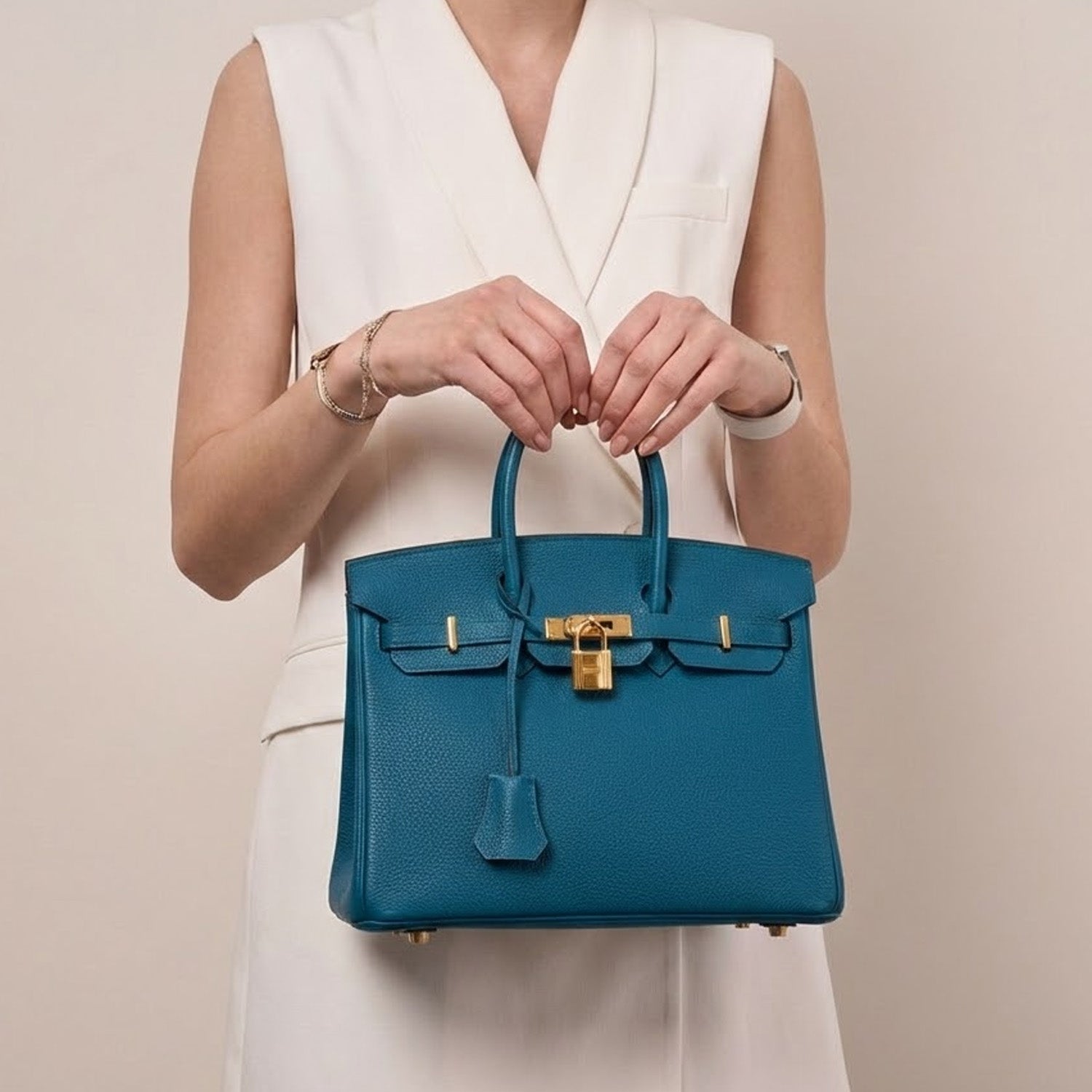 Birkin30 togo blue jean classy bag 