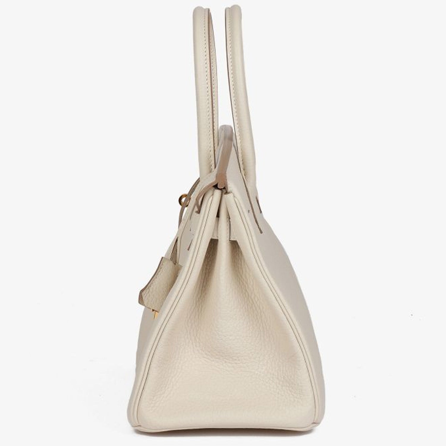 Birkin30 togo cream with gold hardware side details