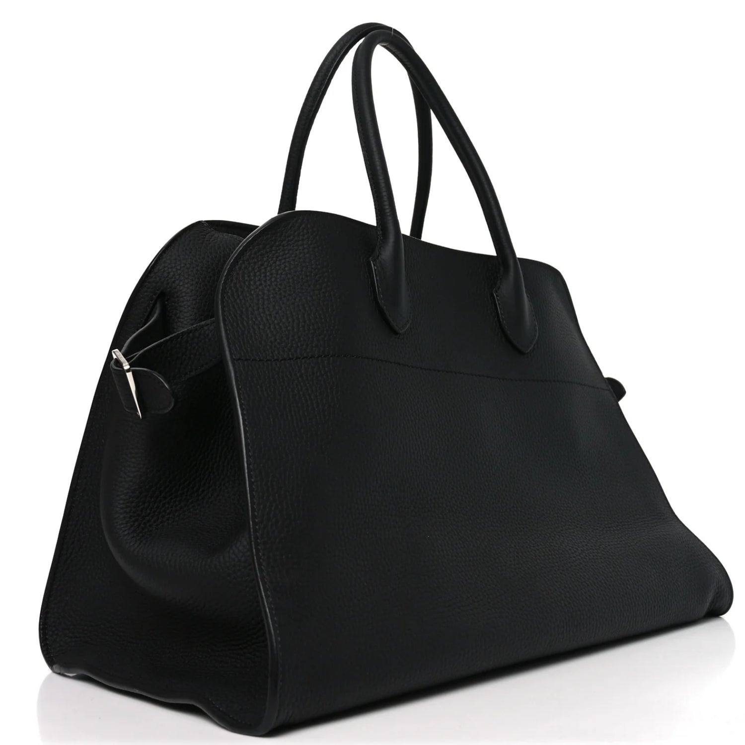 Modern Structured Grained Leather Tote Bag – Large, Mocha, Taupe or Black