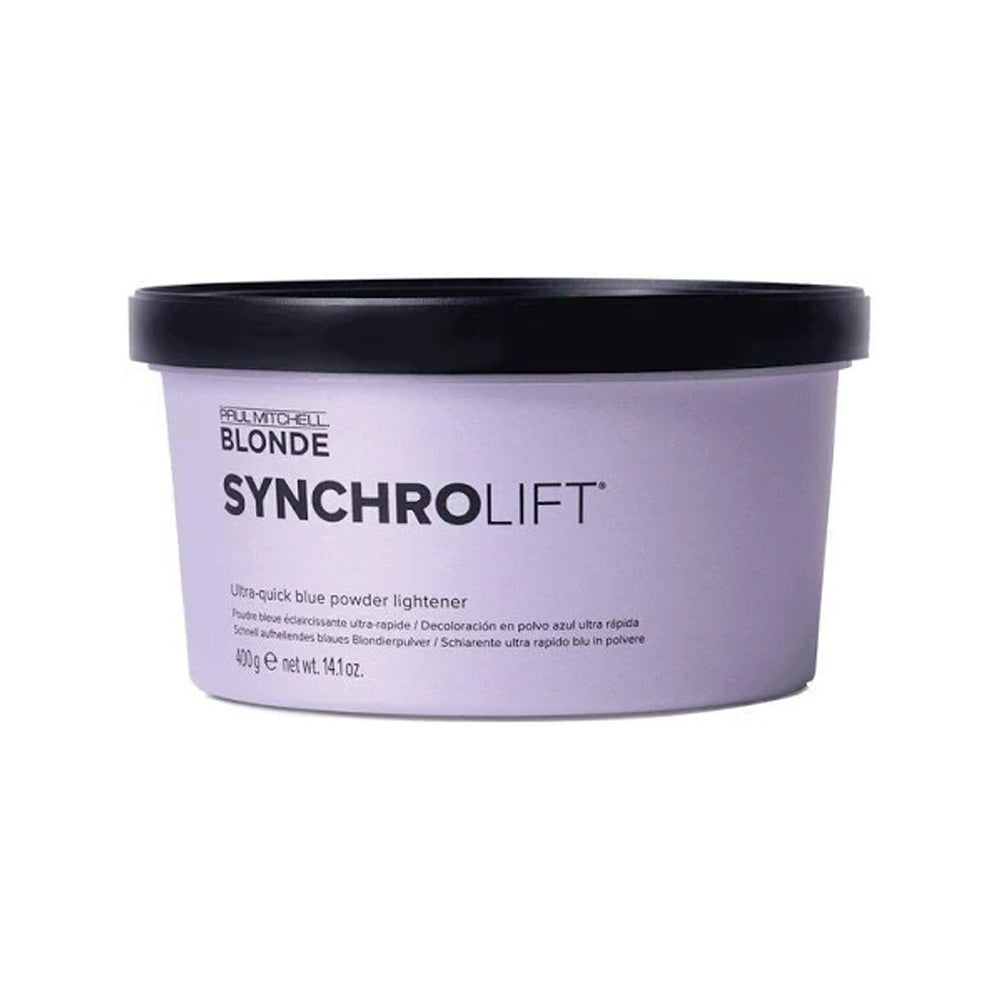 Paul Mitchell Blonde Synchrolift Ultra Quick Blue Powder Lightener upto 7 levels gentle 400g