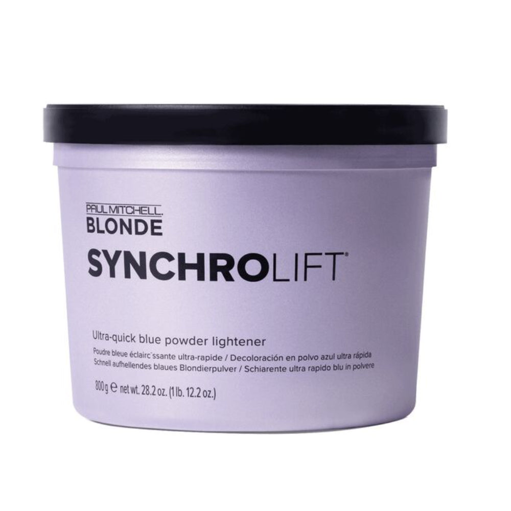 Paul Mitchell Blonde Synchrolift Ultra Quick Blue Powder Lightener upto 7 levels gentle 800g