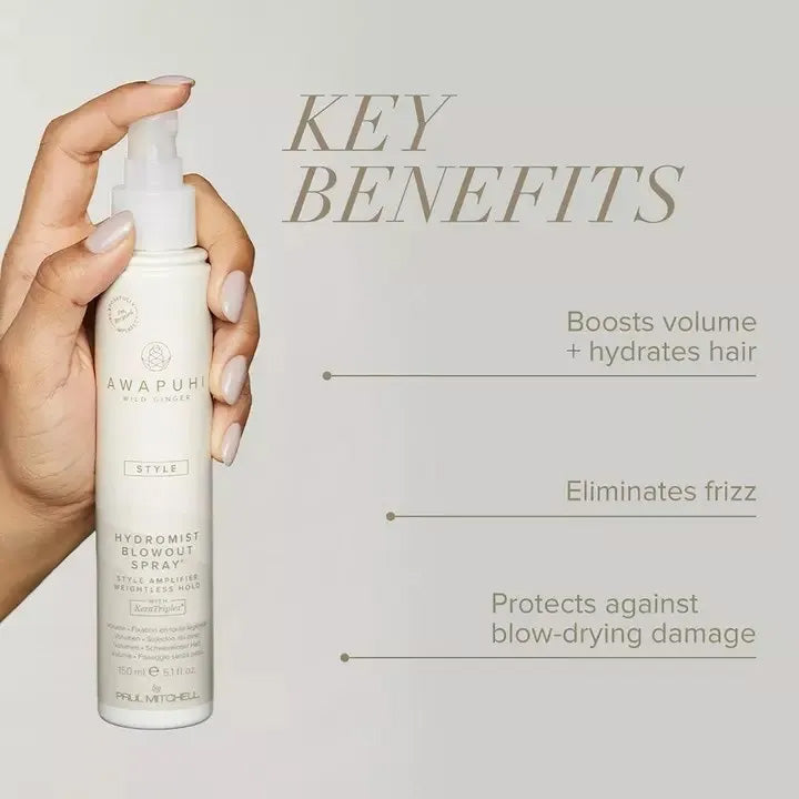 Paul Mitchell Awapuhi Wild Ginger Blowout Spray key benefits