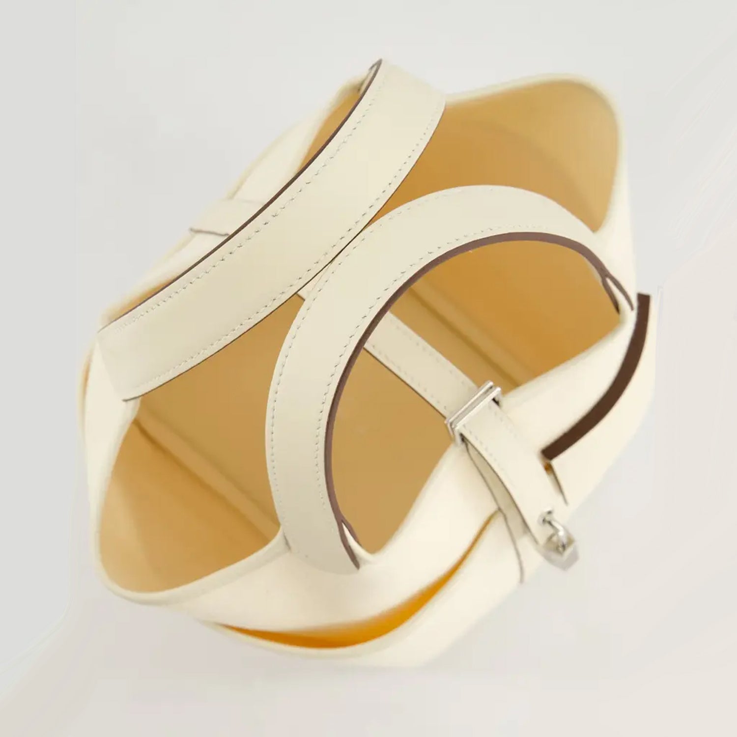 Canvas Bucket Bag – Leather Trim & Silver Lock Strap | ComeBackDude