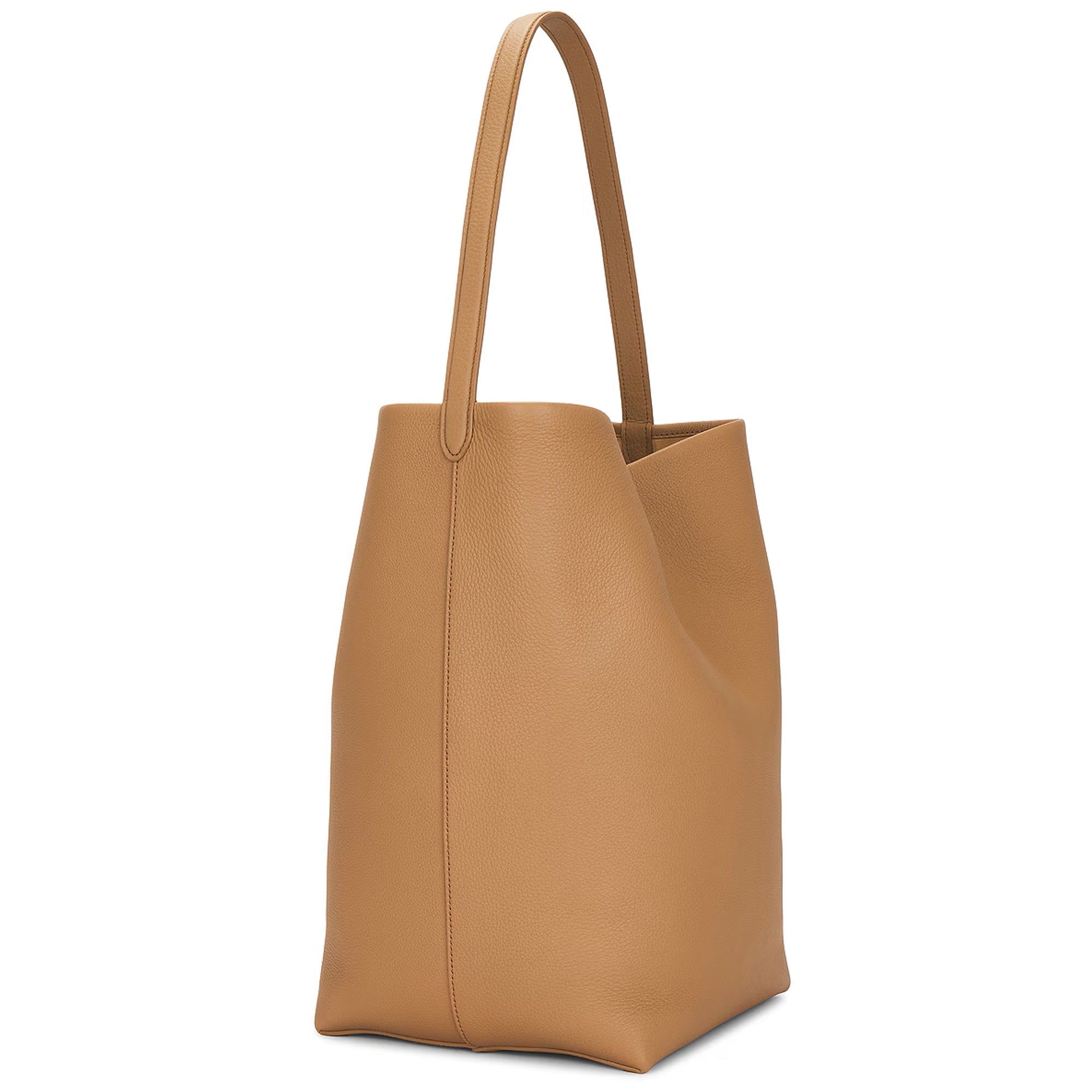 Vertical Soft Leather Tote (Large) | Genuine Leather Edition
