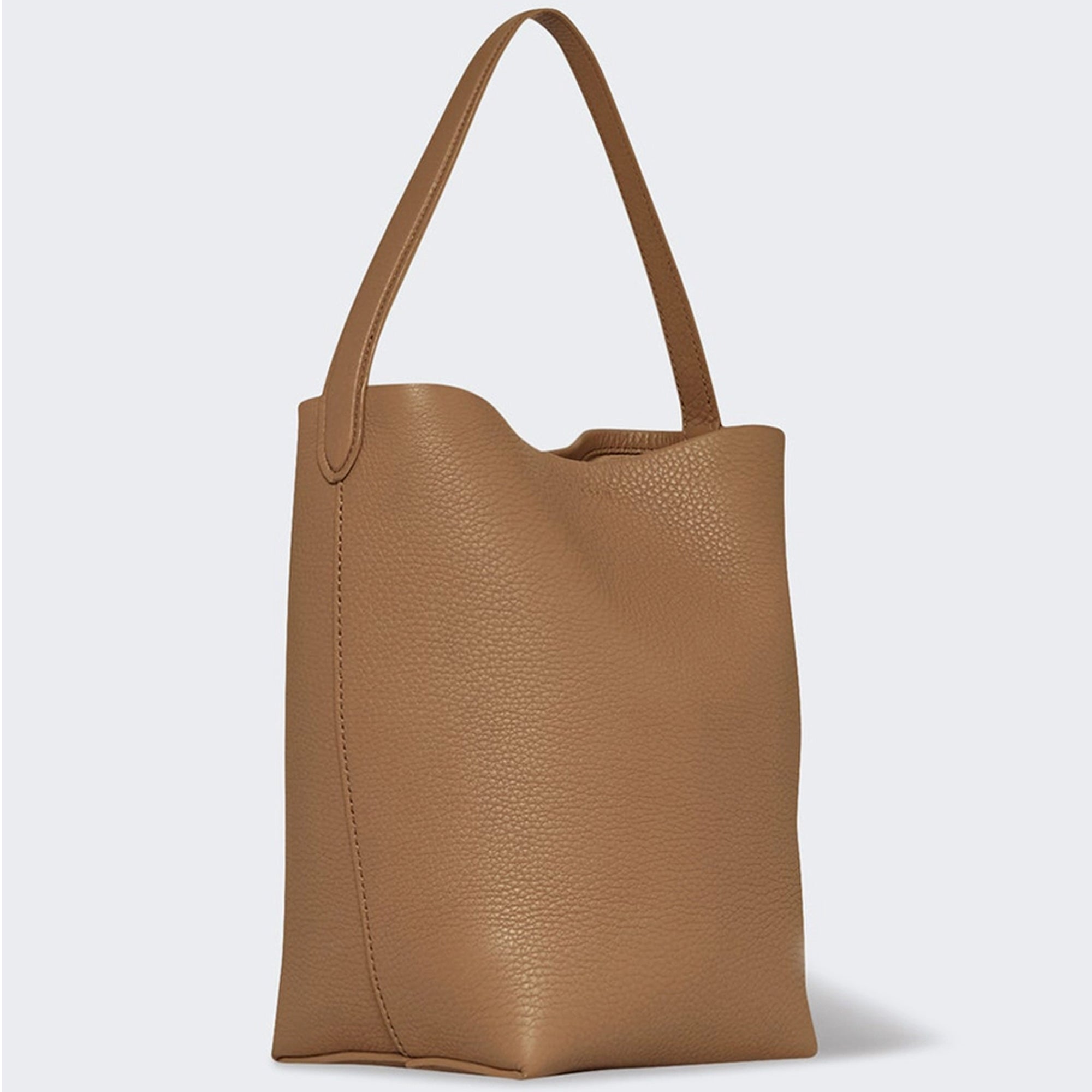 Vertical Soft Leather Tote (Large) | Genuine Leather Edition