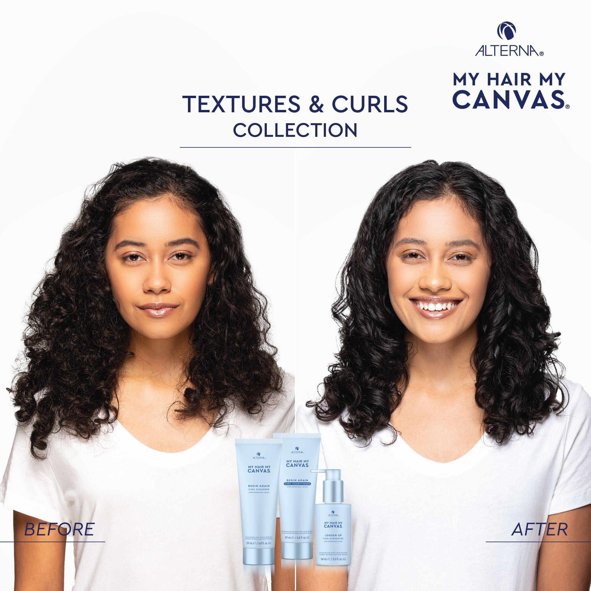 Alterna My Hair My Canvas Begin Again CUrl Conditioner with Botanical Caviar Result