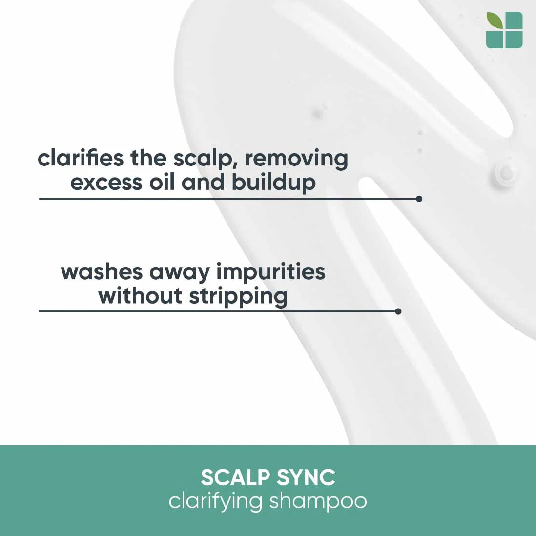 Biolage Scalpsync Clarifying shampoo texture
