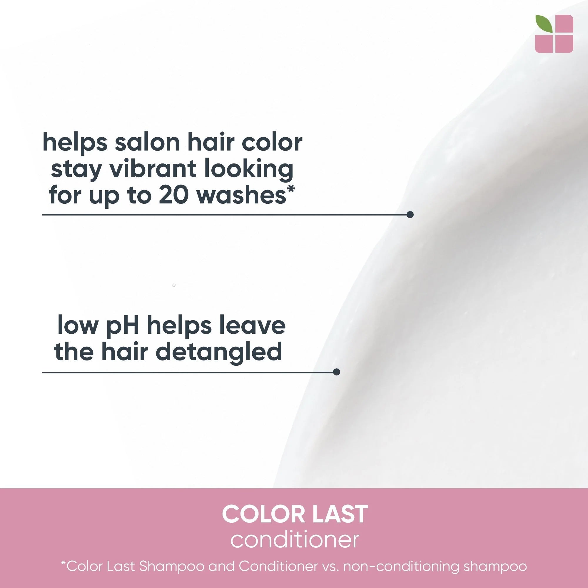 Biolage Colorlast conditioner texture stays vibrant color up to 20 washes