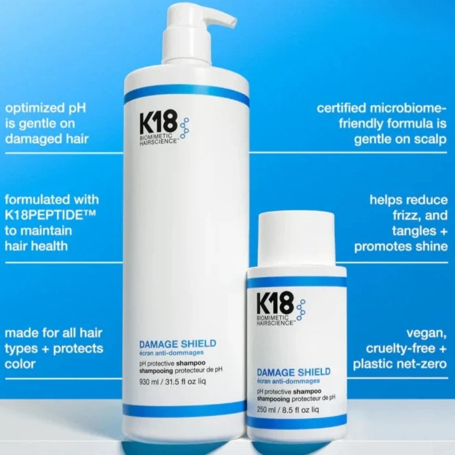 K18 DAMAGE SHIELD pH Protective Shampoo benefits