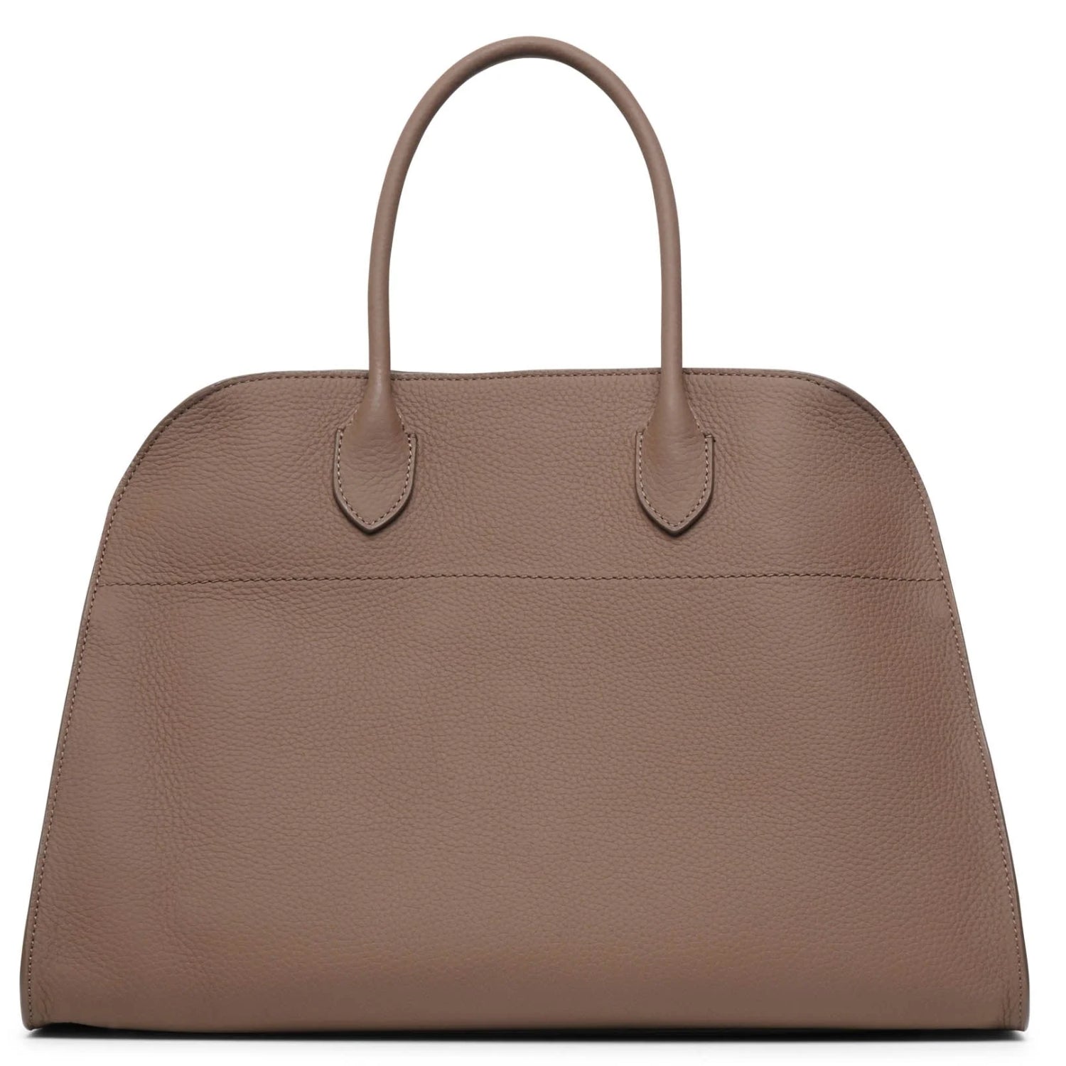 Modern Structured Grained Leather Tote Bag – Large, Mocha, Taupe or Black