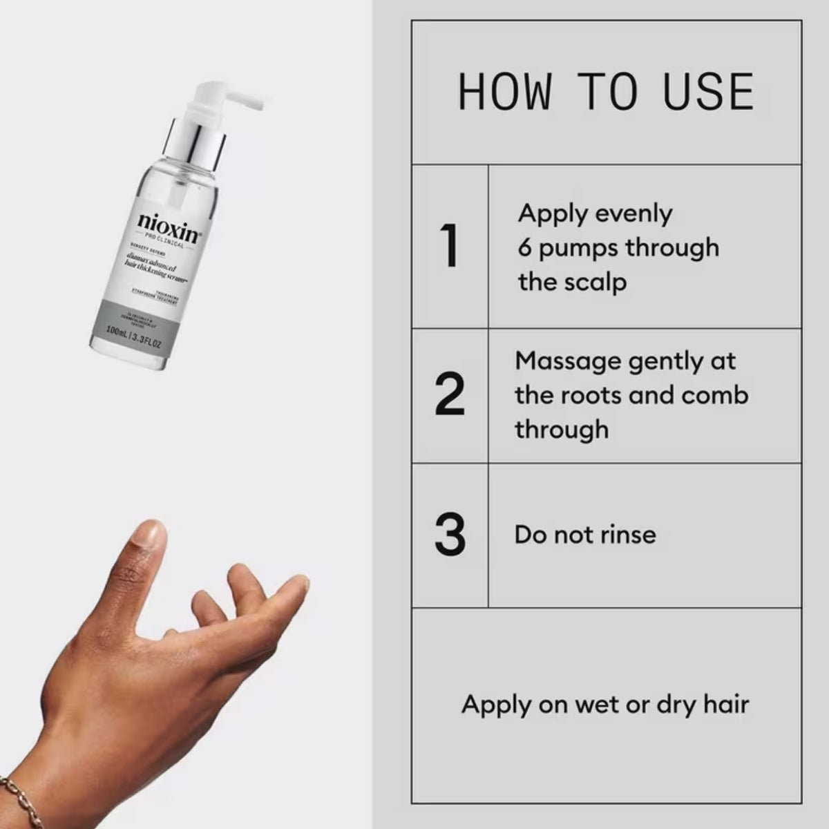 Nioxin Diamax Advanced how to use