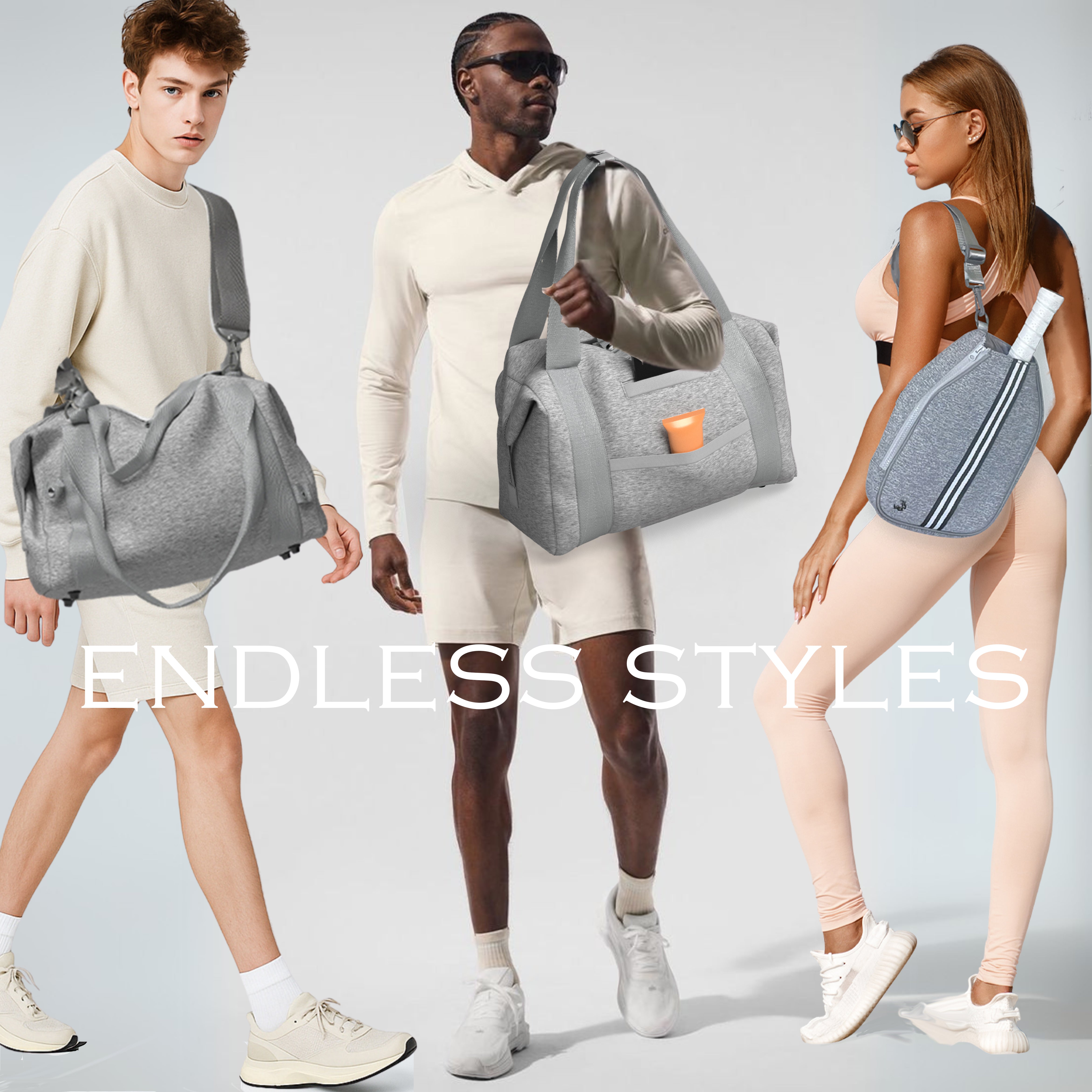 Pickleball plus gym duffle endless style pickleball bag