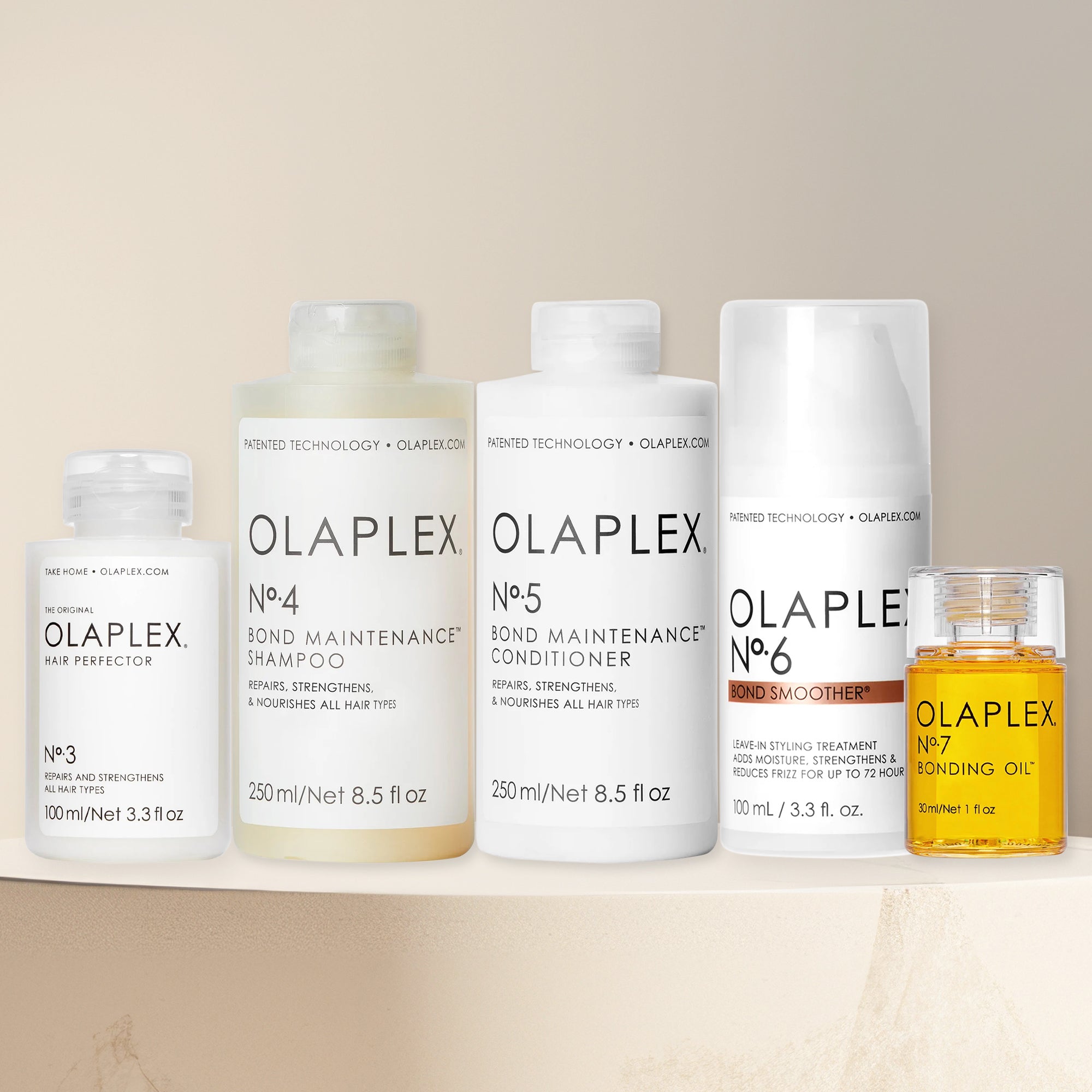 Olaplex No. 0, 3, 4, 5, 6, purchases & 7 full set