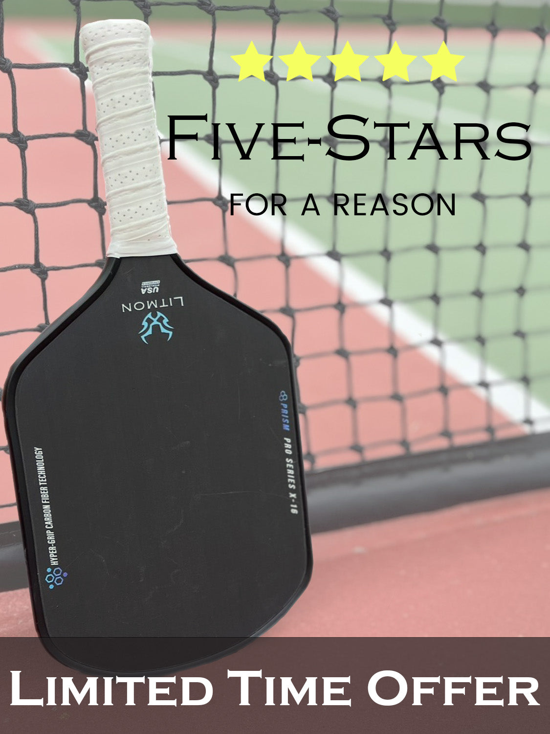 Best Thermoformed T700 Premium Carbon Fiber Pickleball Paddle for perfect balance, for spin and control on sale for a limited time.