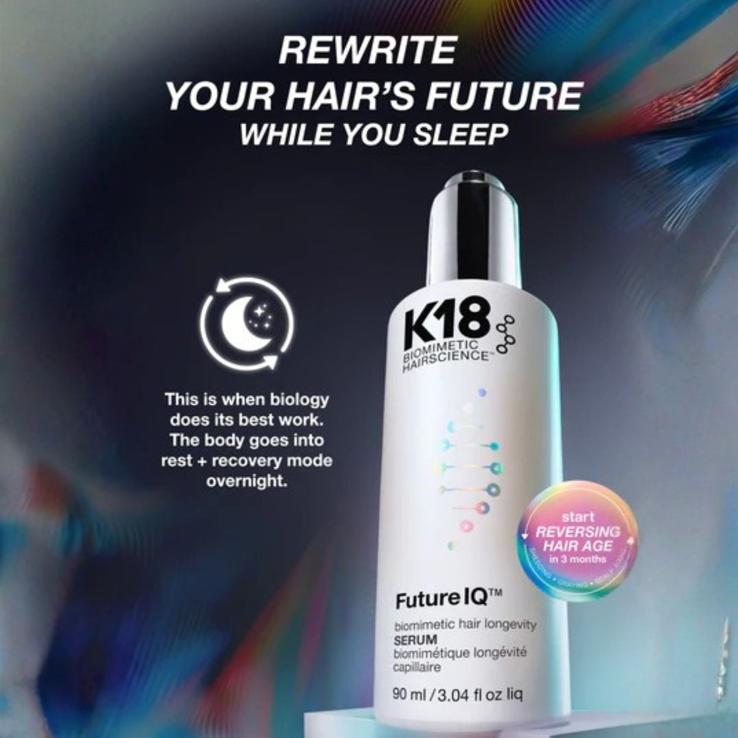 K18 FutureIQ Biomimetic Hair Longevity Serum 3 oz 