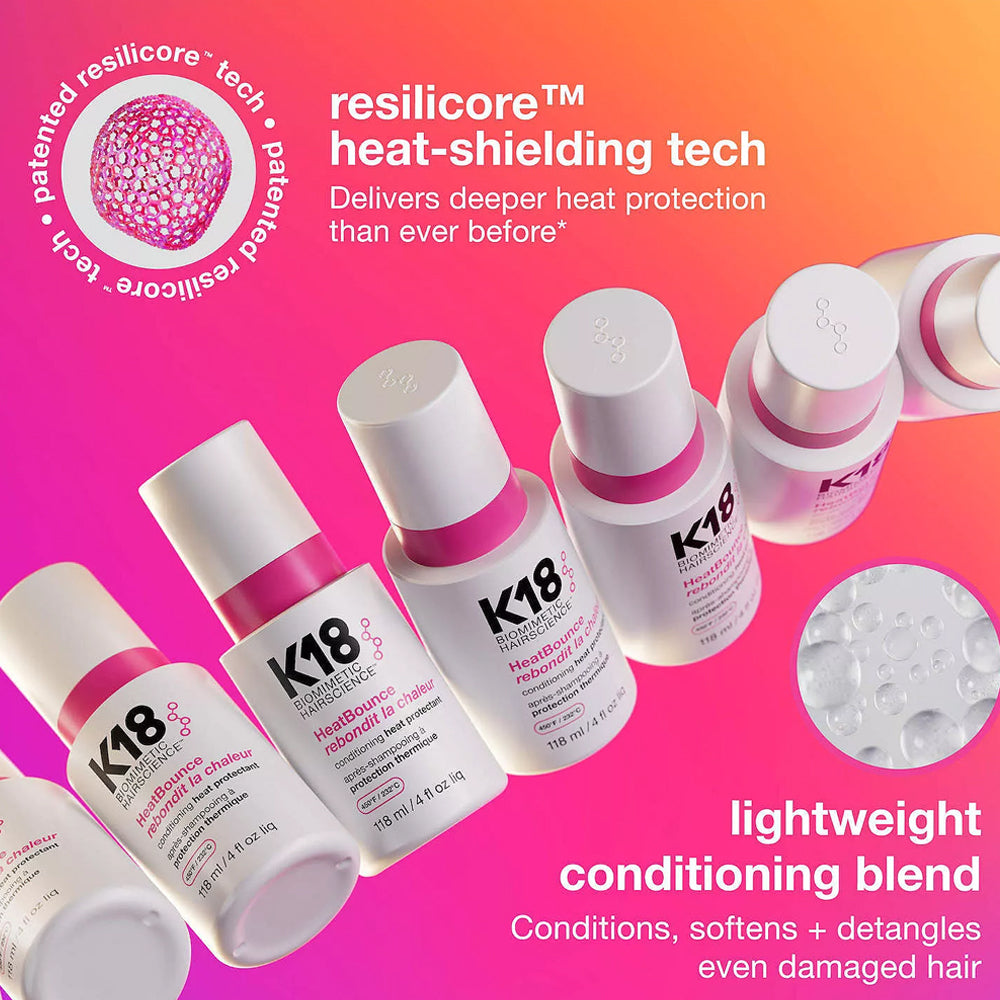 K18 HeatBounce Leave-In Conditioner | Heat Protection up to 450°F Travel Size 1.6oz / 47ml