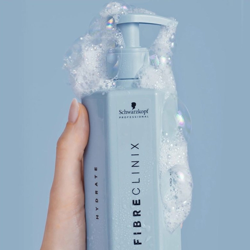 Schwarzkopf Fibre Clinix Hydrate Shampoo 300ml & Conditioner 250ml texture