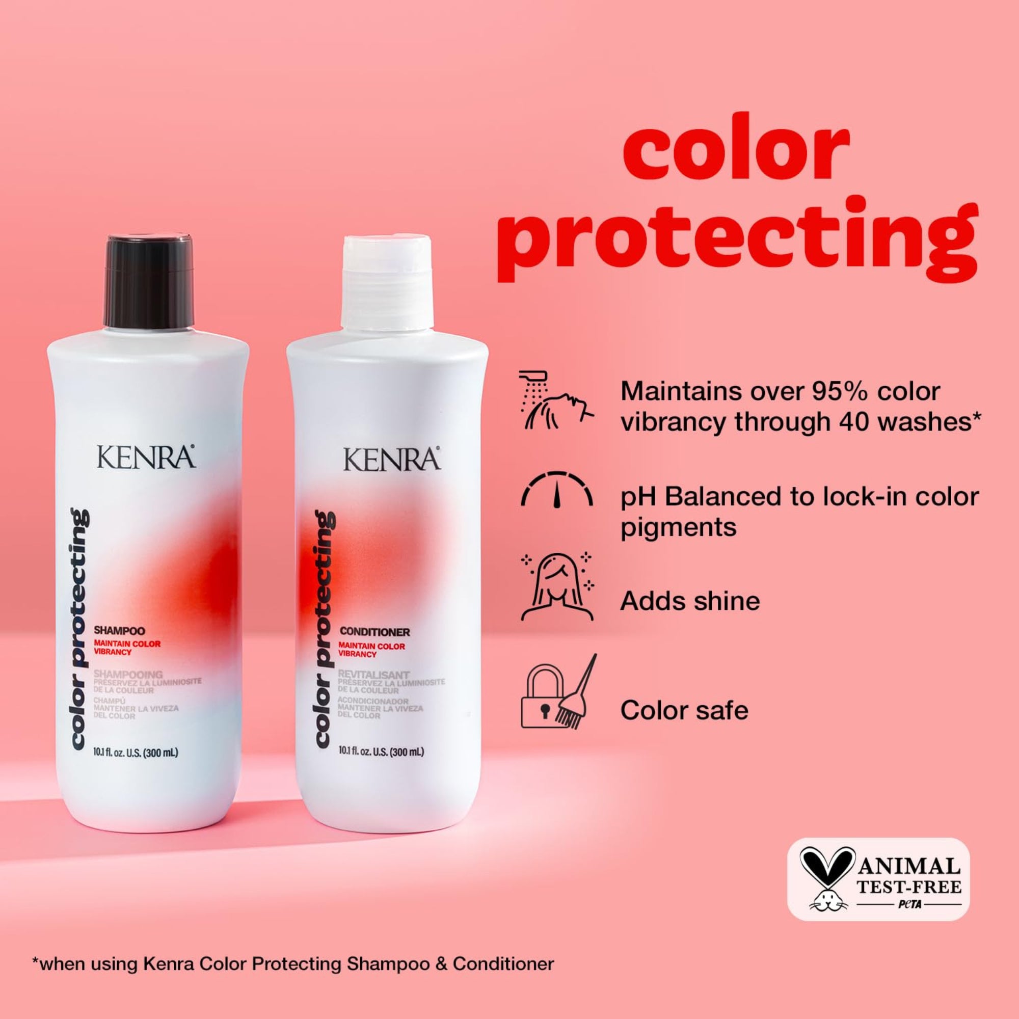 Kenra Color Maintenance Shampoo & Conditioner benefit
