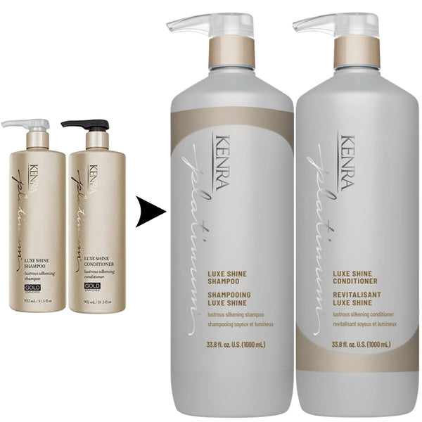 Kenra Platinum Luxe Shine Shampoo & Conditioner 31.5oz | Liter Duo