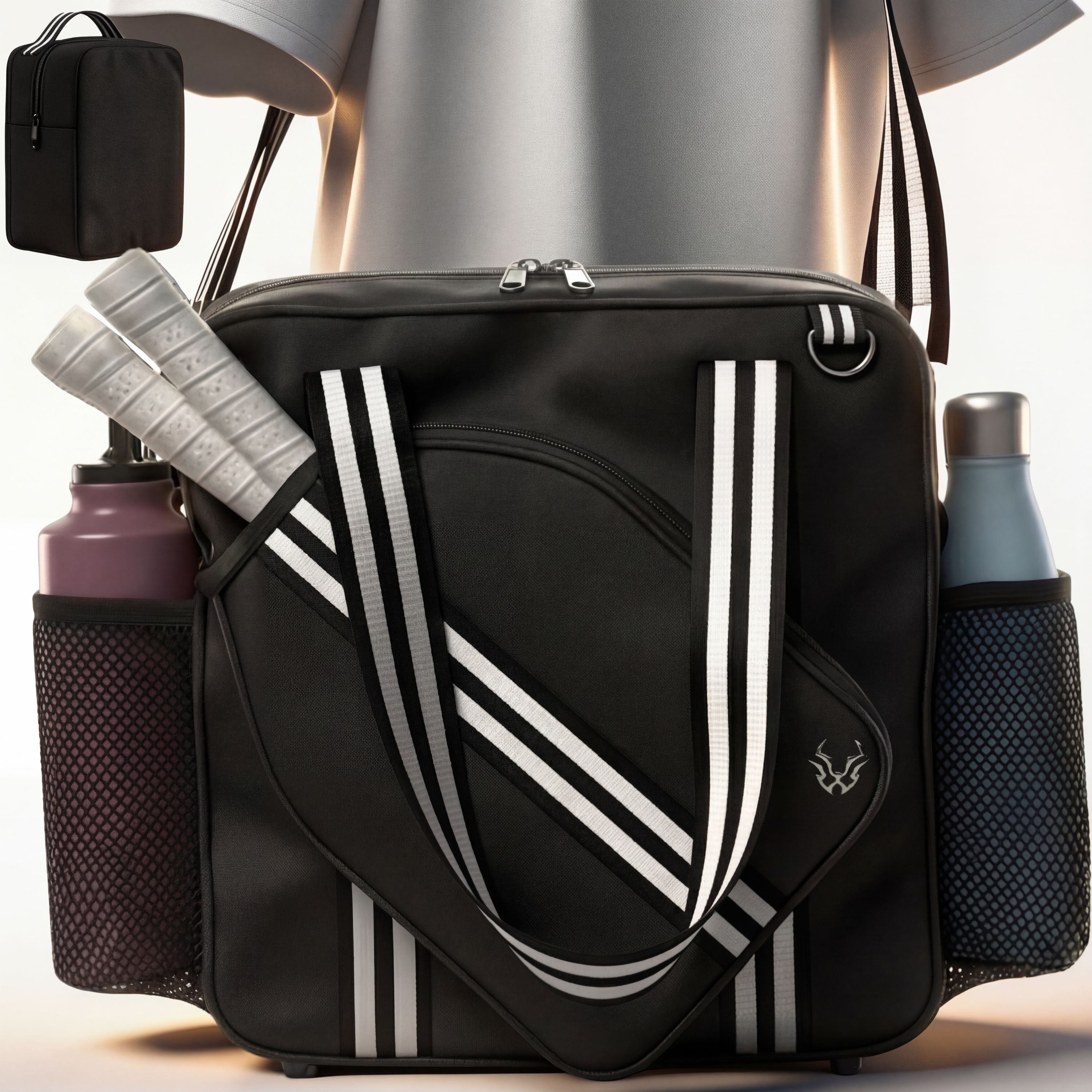 Pickleball Bag with Detachable Cooler & Fence Hooks – Durable, Functional Design