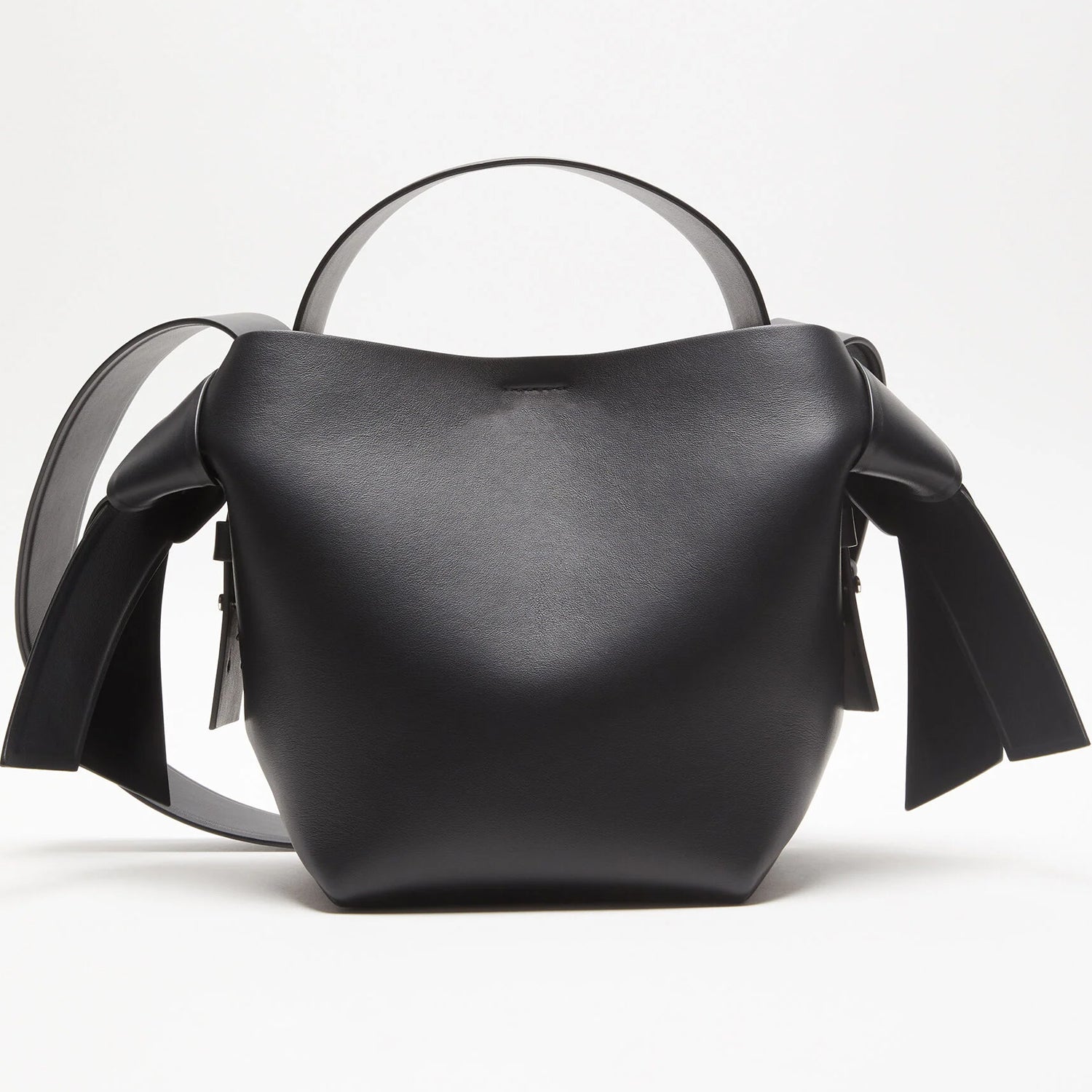 Mini Leather Knot Bag – Sculpted Shoulder Bag with Strap