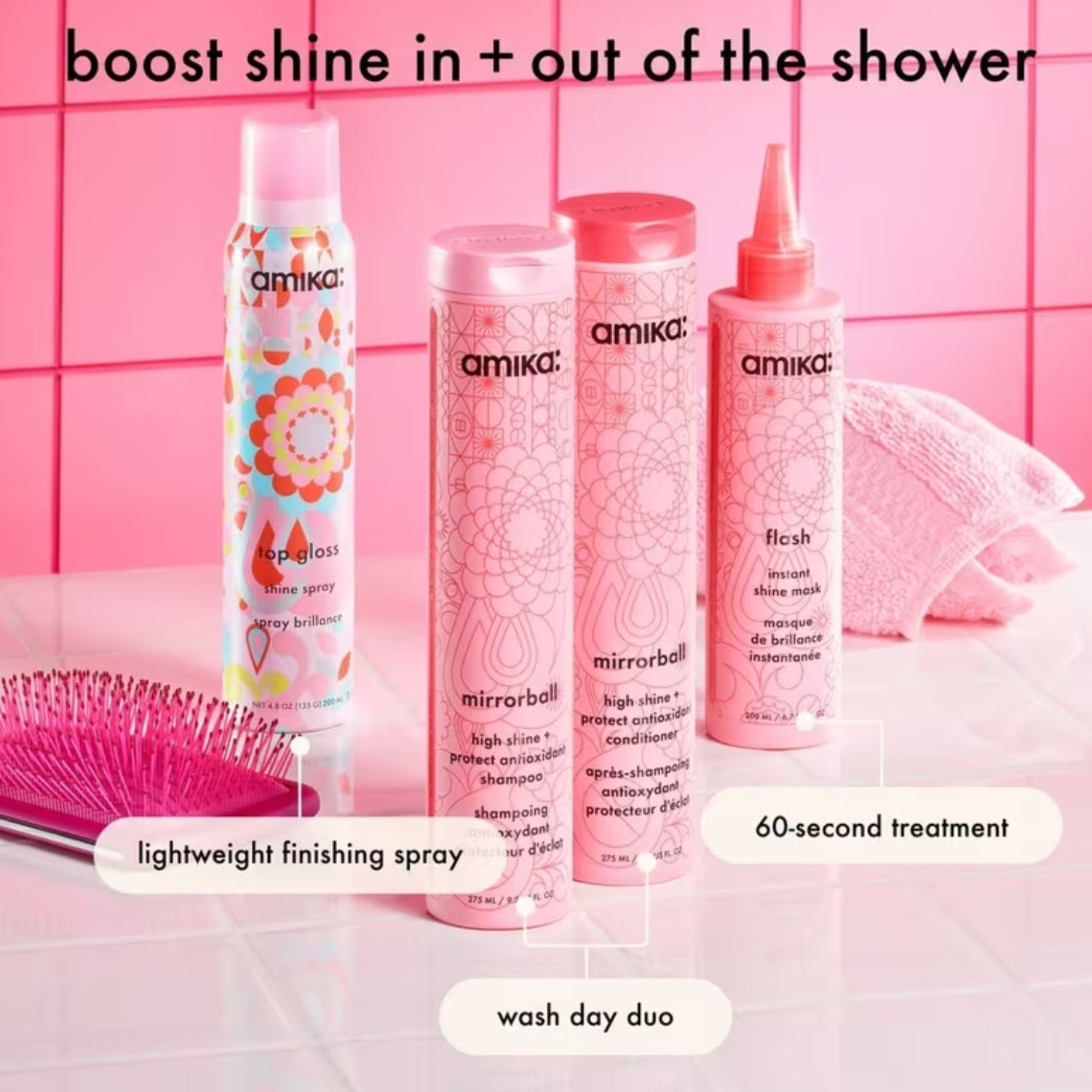 amika Mirrorball High Shine + Protect Conditioner – Antioxidant Shine