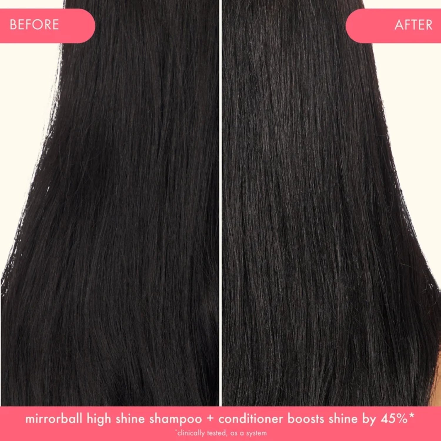amika Mirrorball High Shine + Protect Conditioner result