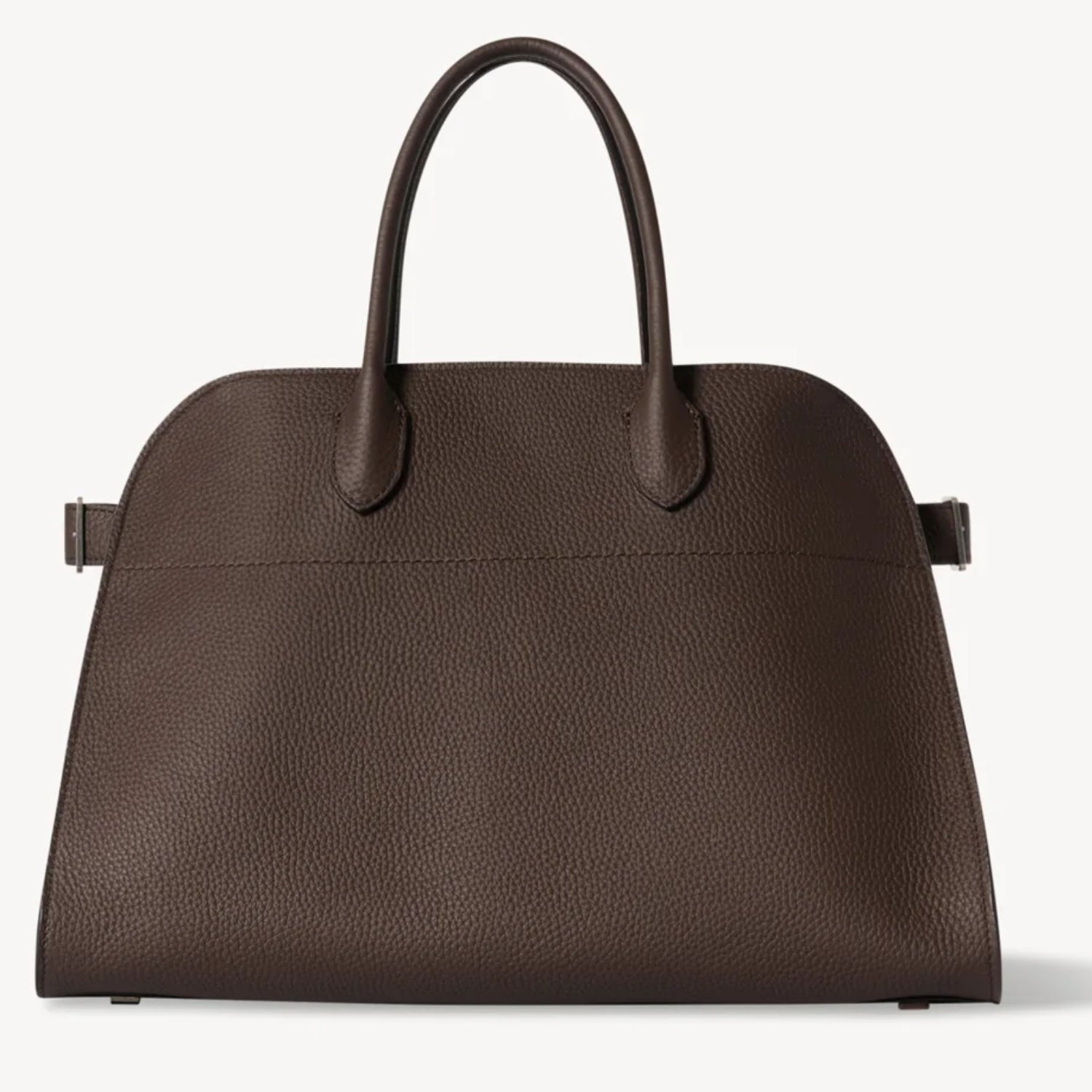 Modern Structured Grained Leather Tote Bag – Large, Mocha, Taupe or Black