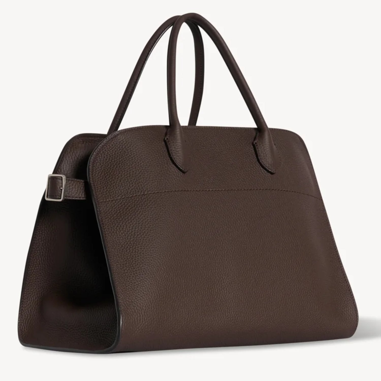 Modern Structured Grained Leather Tote Bag – Large, Mocha, Taupe or Black
