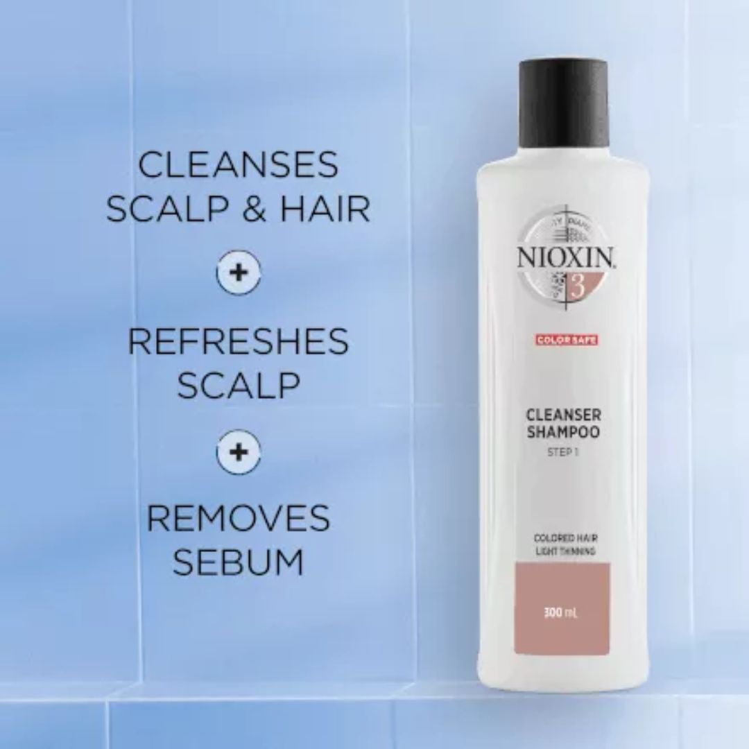 Nioxin Cleanser Shampoo System 3 Benefits