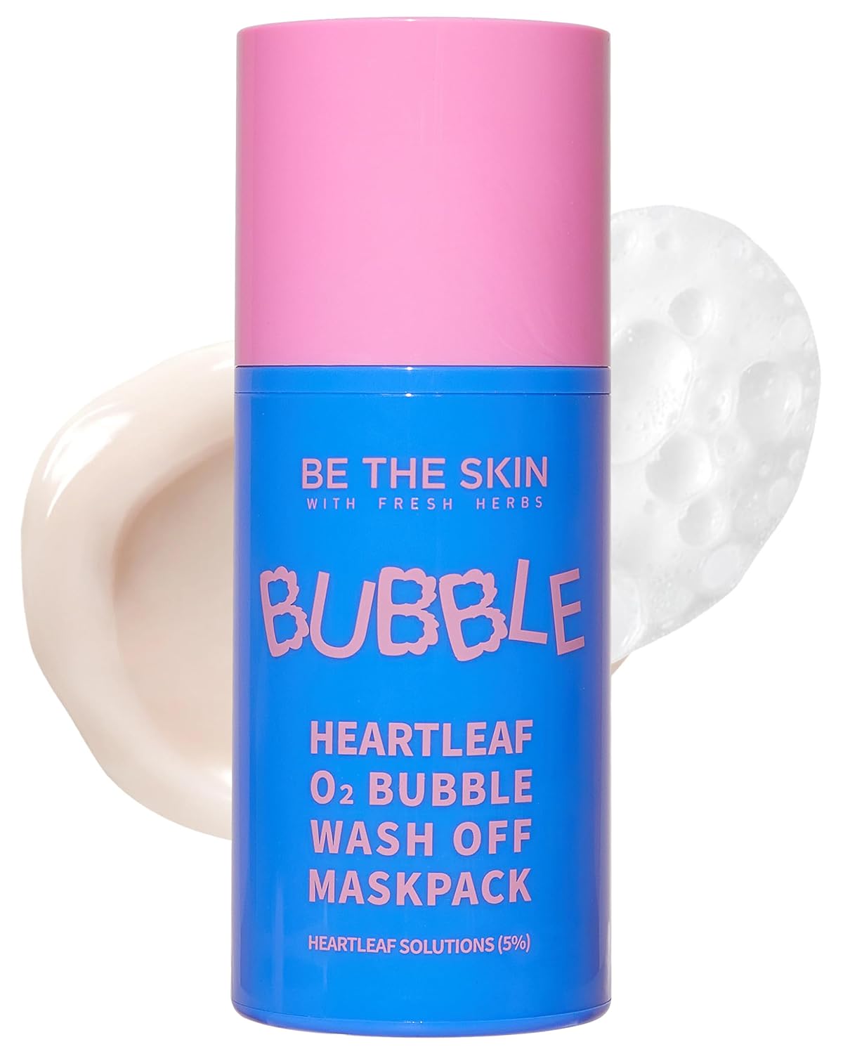 Be The Skin Heartleaf O2 Bubble Mask – 120ml jar front view